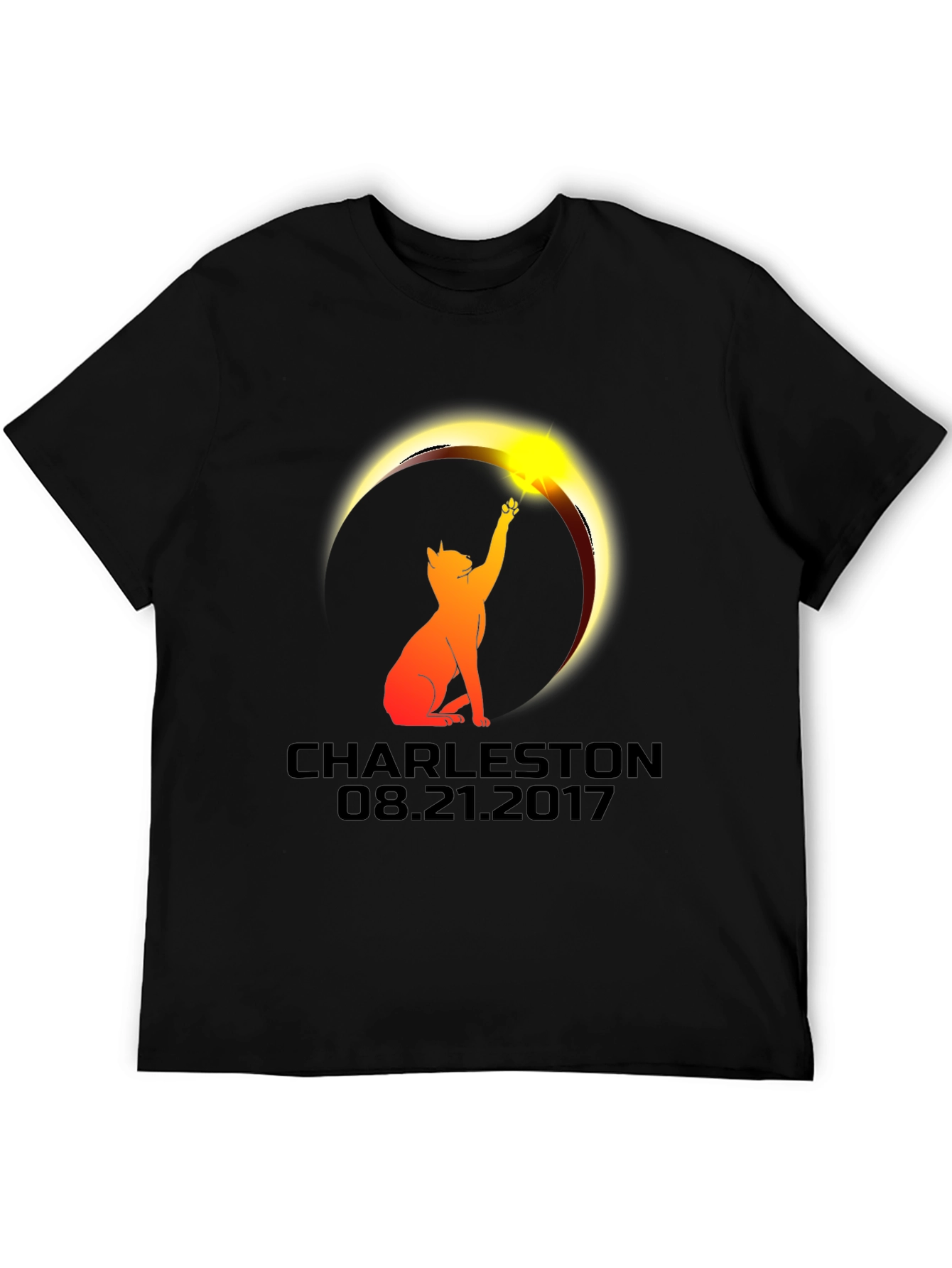 Charleston Eclipse 2017 Cat Graphic Tee