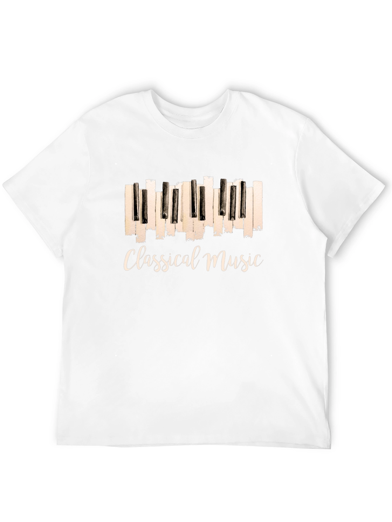 Classical Music Piano Keys Graphic T-Shirt