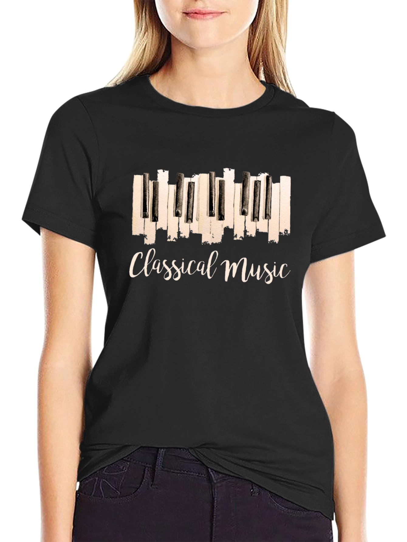 Classical Music Piano Keys Graphic T-Shirt