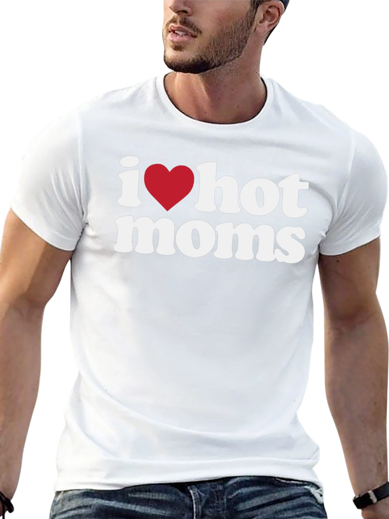I Heart Hot Moms Graphic Tee