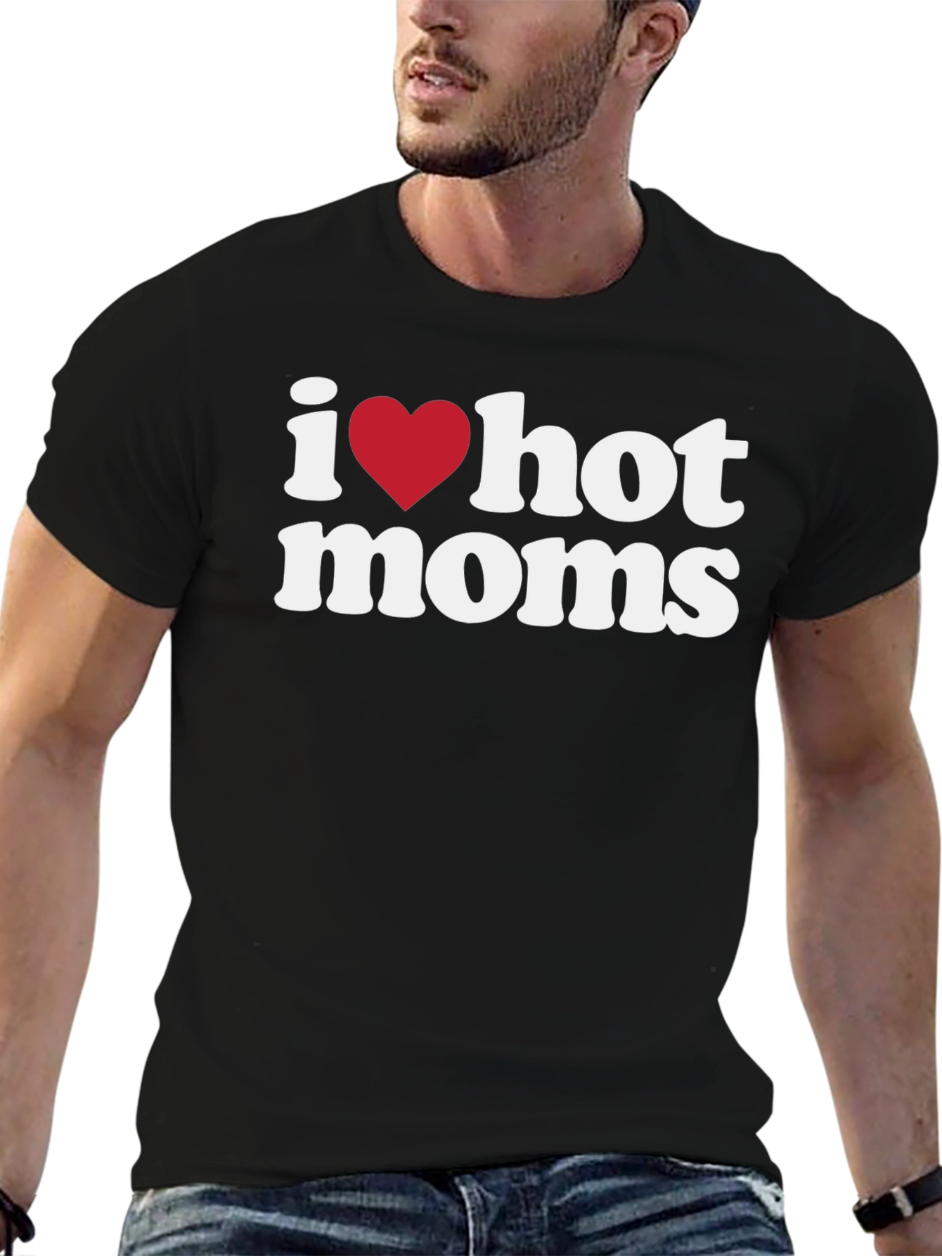 I Heart Hot Moms Graphic Tee