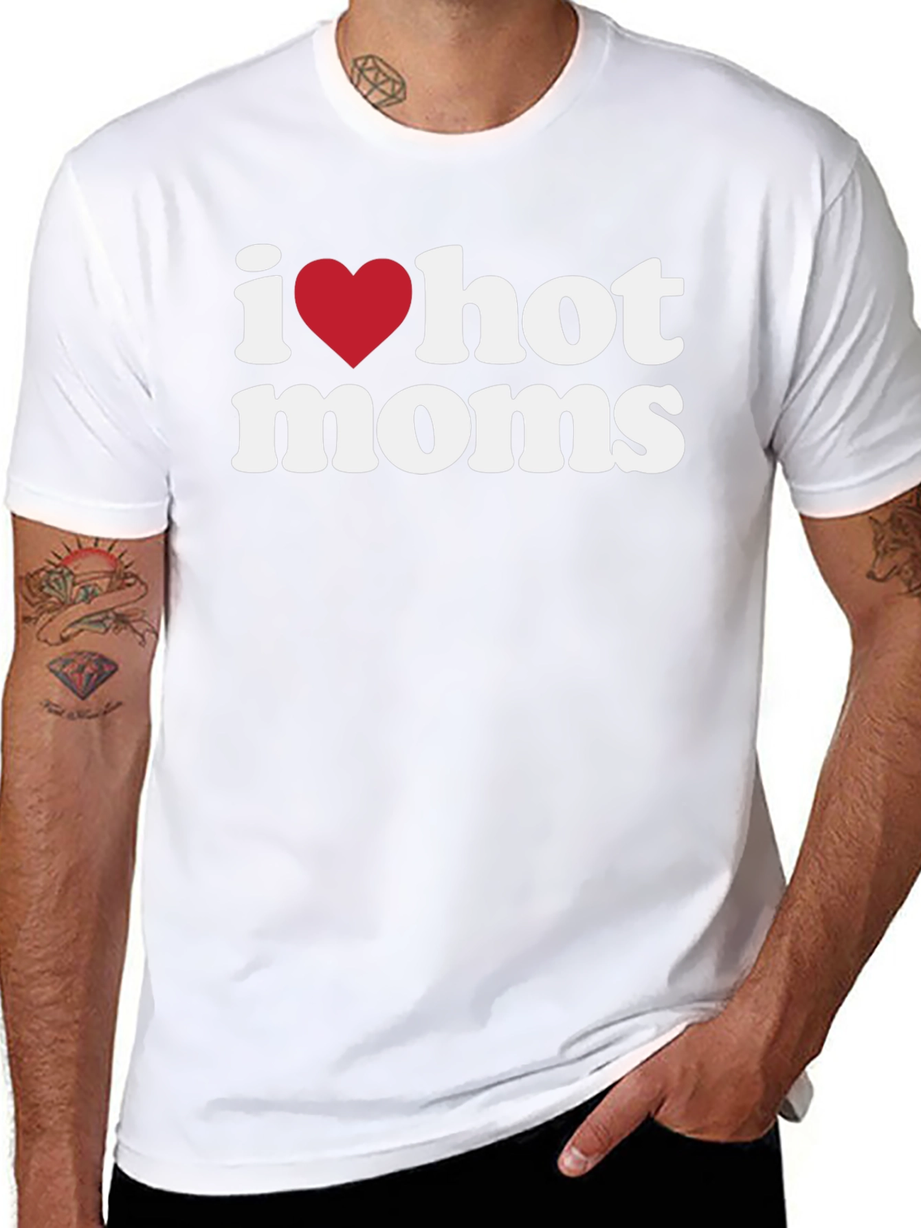 I Heart Hot Moms Graphic Tee