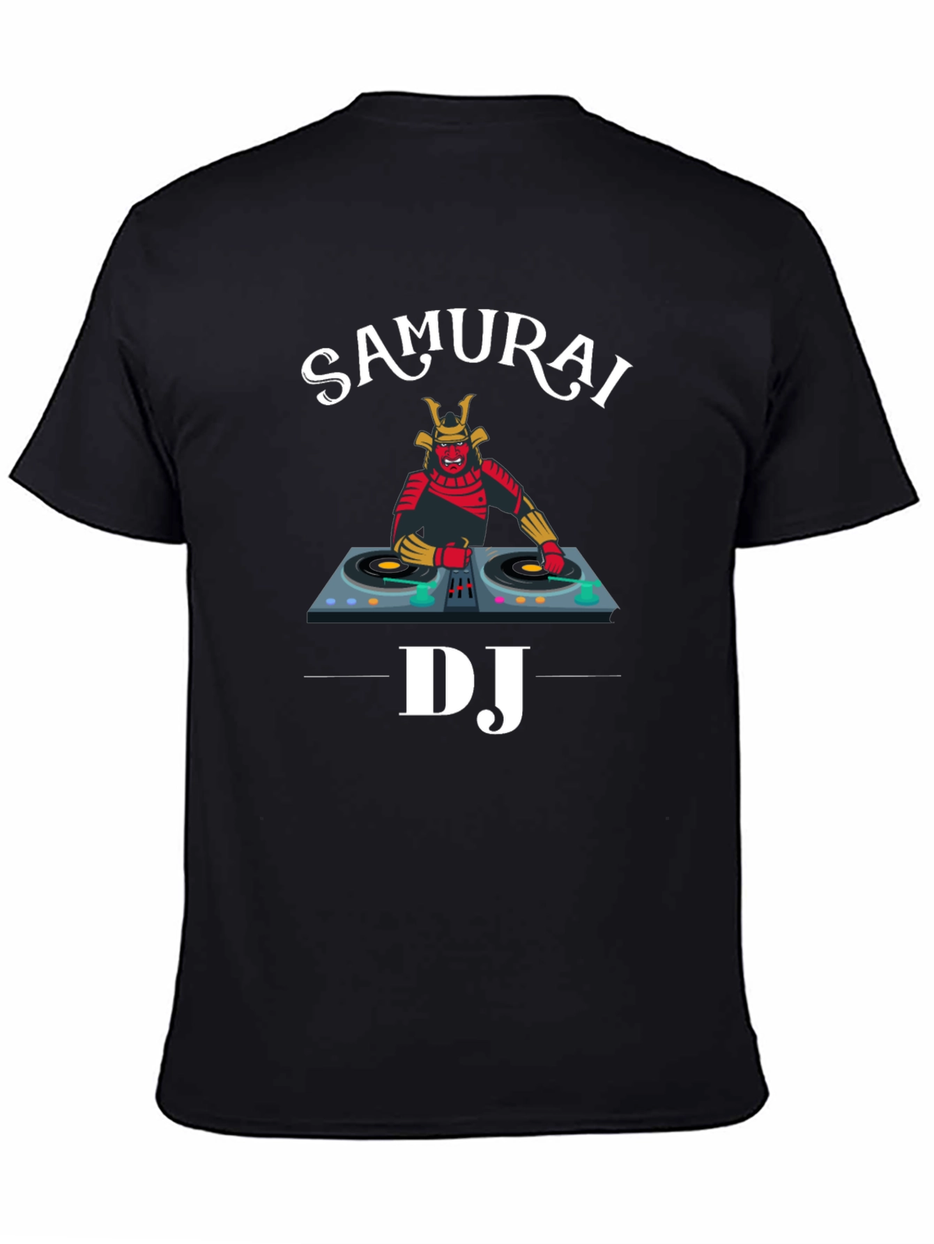 Samurai DJ Graphic Tee - Unique Music Lover Shirt