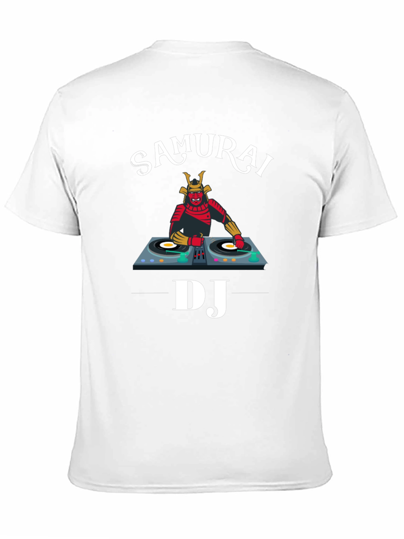 Samurai DJ Graphic Tee - Unique Music Lover Shirt