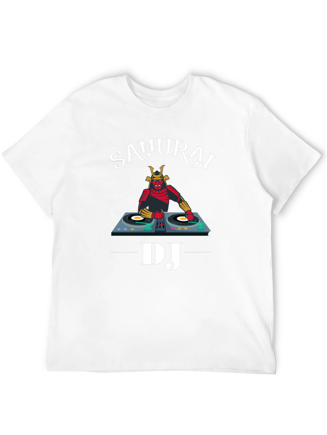 Samurai DJ Graphic Tee - Unique Music Lover Shirt