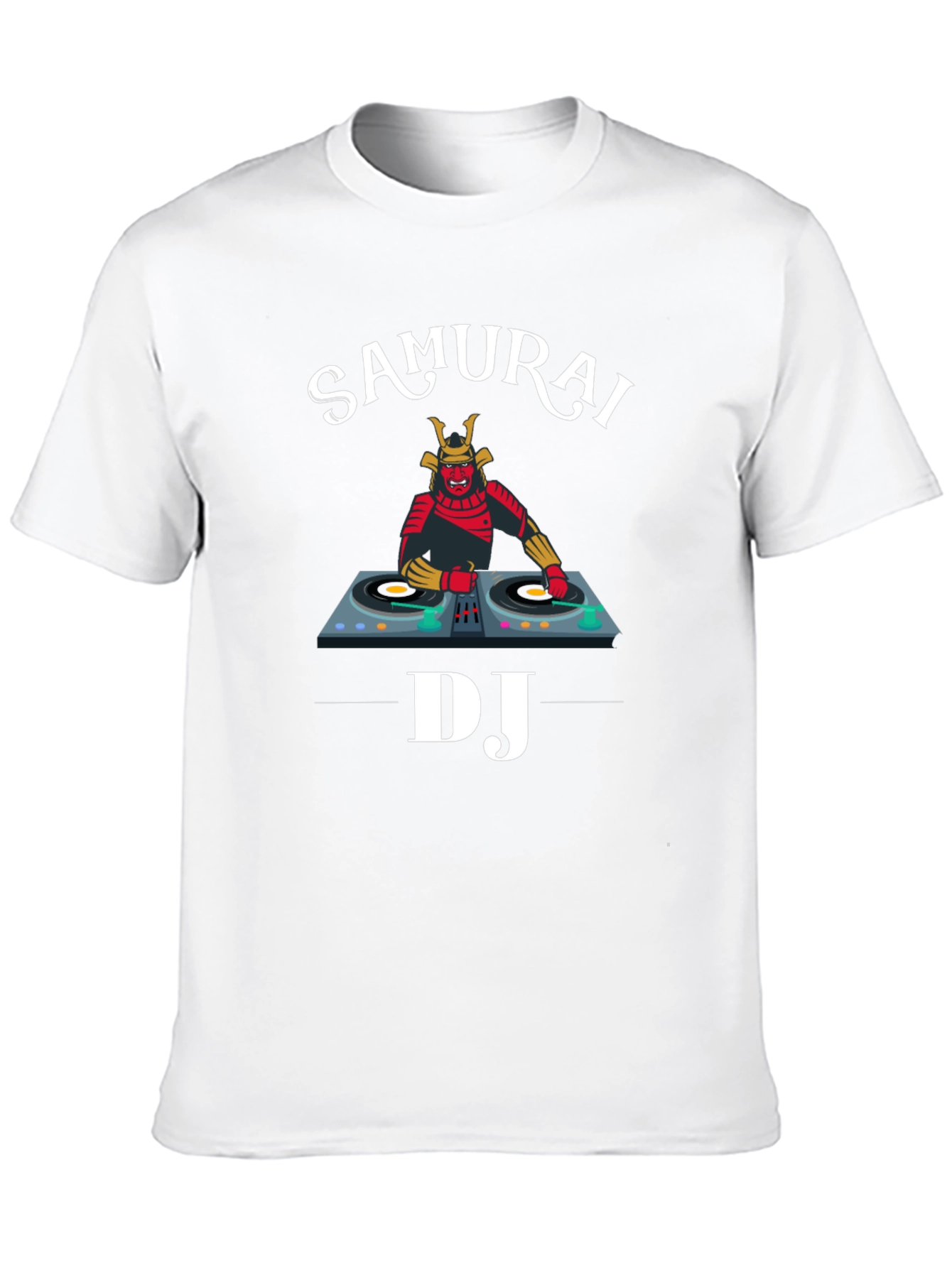Samurai DJ Graphic Tee - Unique Music Lover Shirt