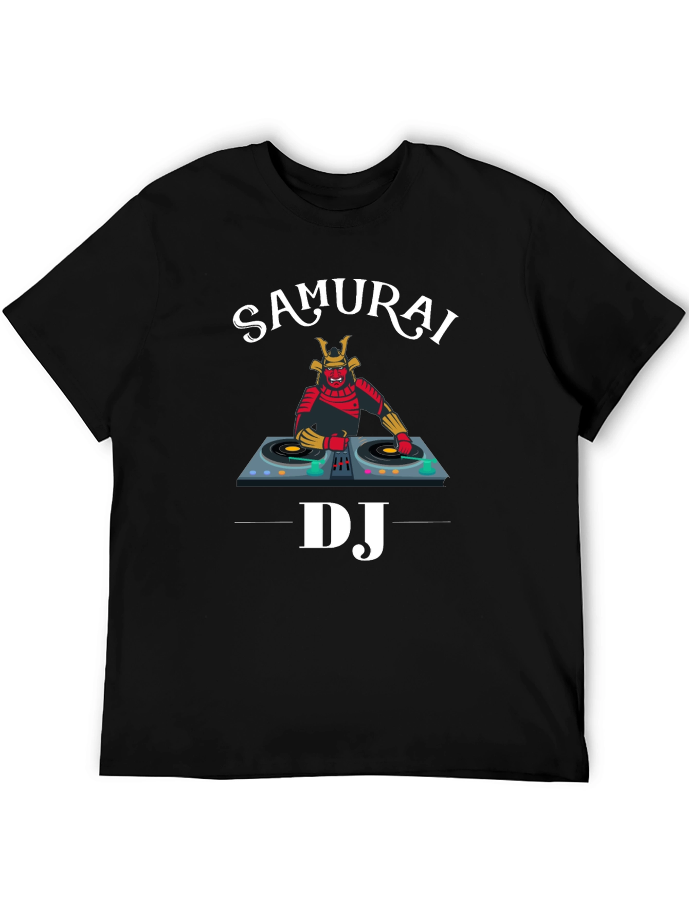 Samurai DJ Graphic Tee - Unique Music Lover Shirt