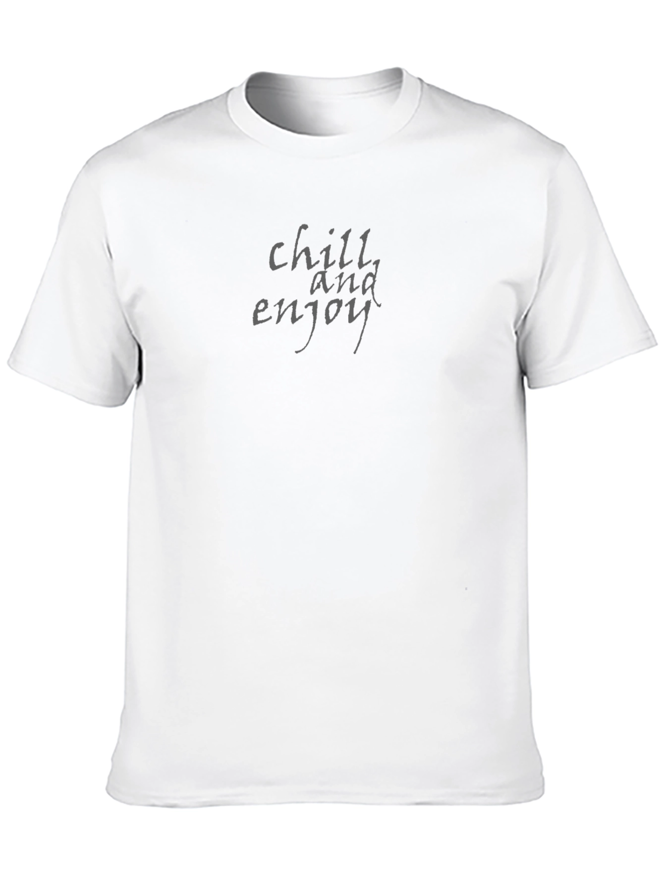 Chill and Enjoy Graphic Tee - Relaxed Comfort