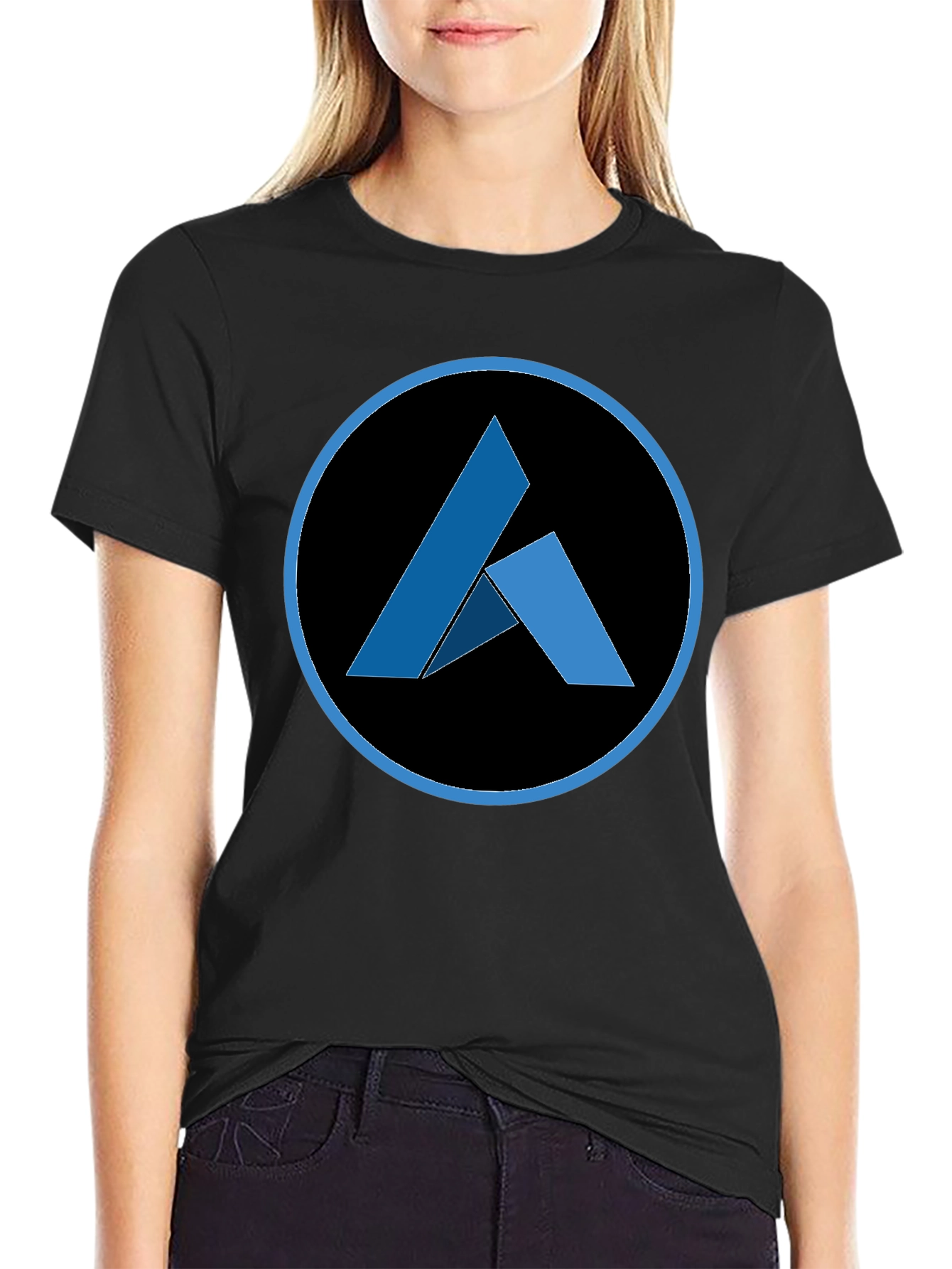 Abstract Logo Black T-Shirt