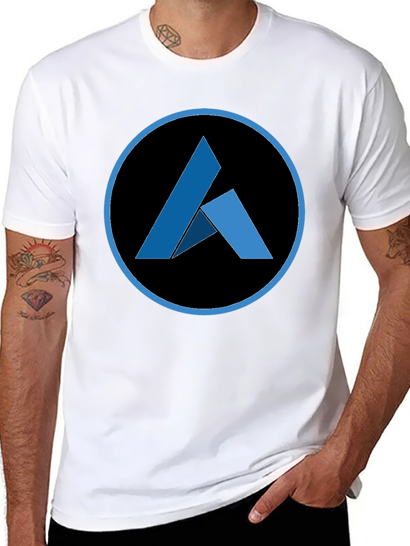 Abstract Logo Black T-Shirt