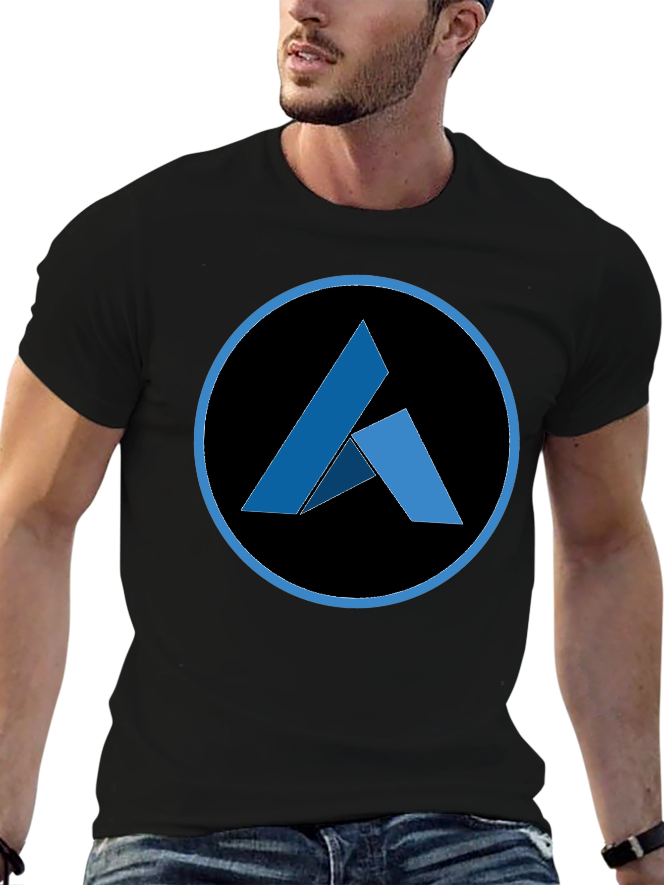 Abstract Logo Black T-Shirt