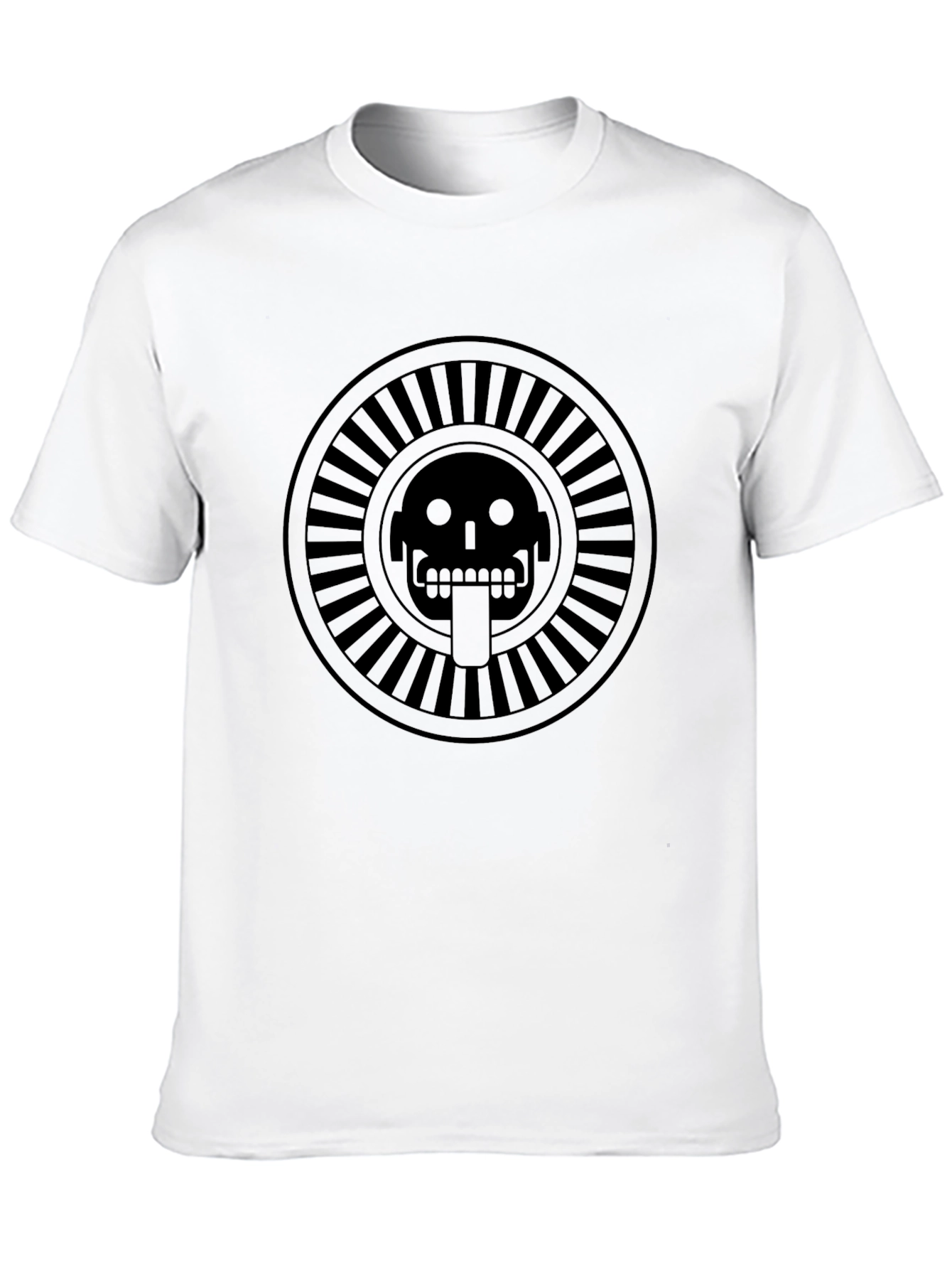 Aztec Skull Graphic Tee - Mens Black T-Shirt