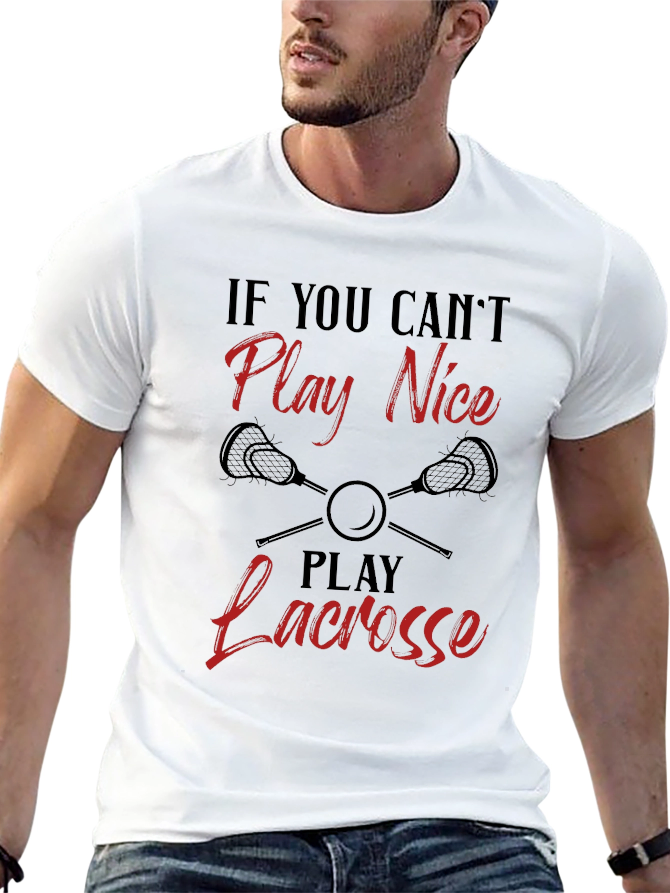 Funny Lacrosse Player T-Shirt: Play Lacrosse