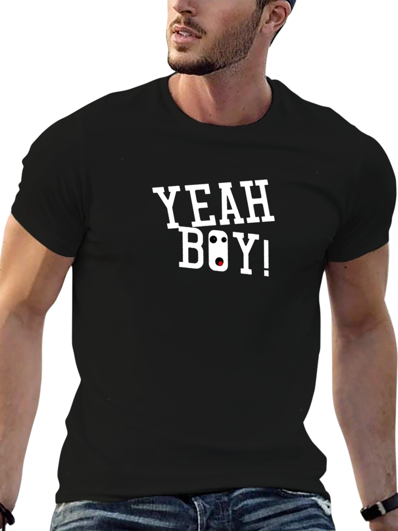 Yeah Boy! Graphic Tee - Classic Black T-Shirt