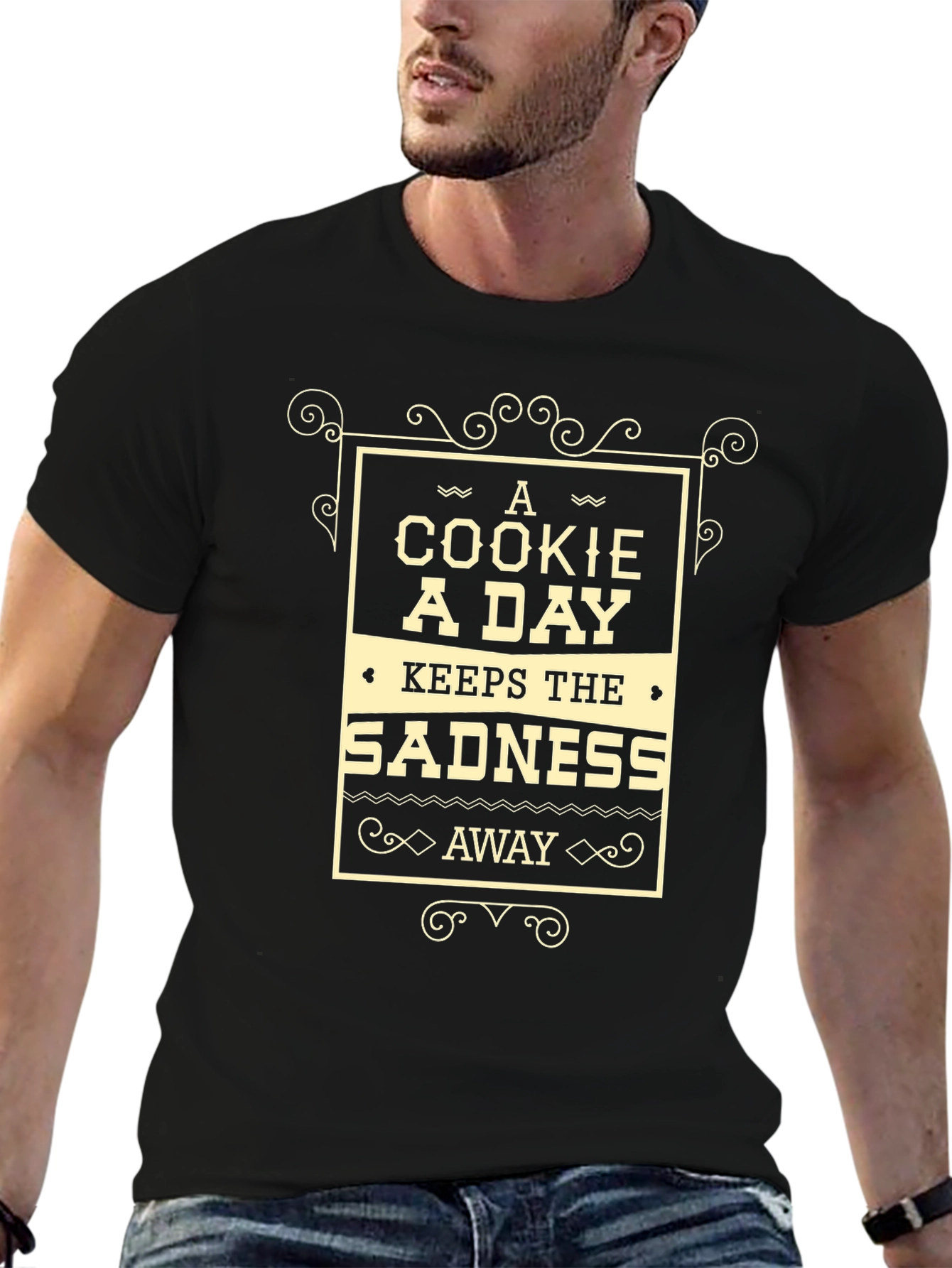 Cookie A Day T-Shirt - Keeps Sadness Away!