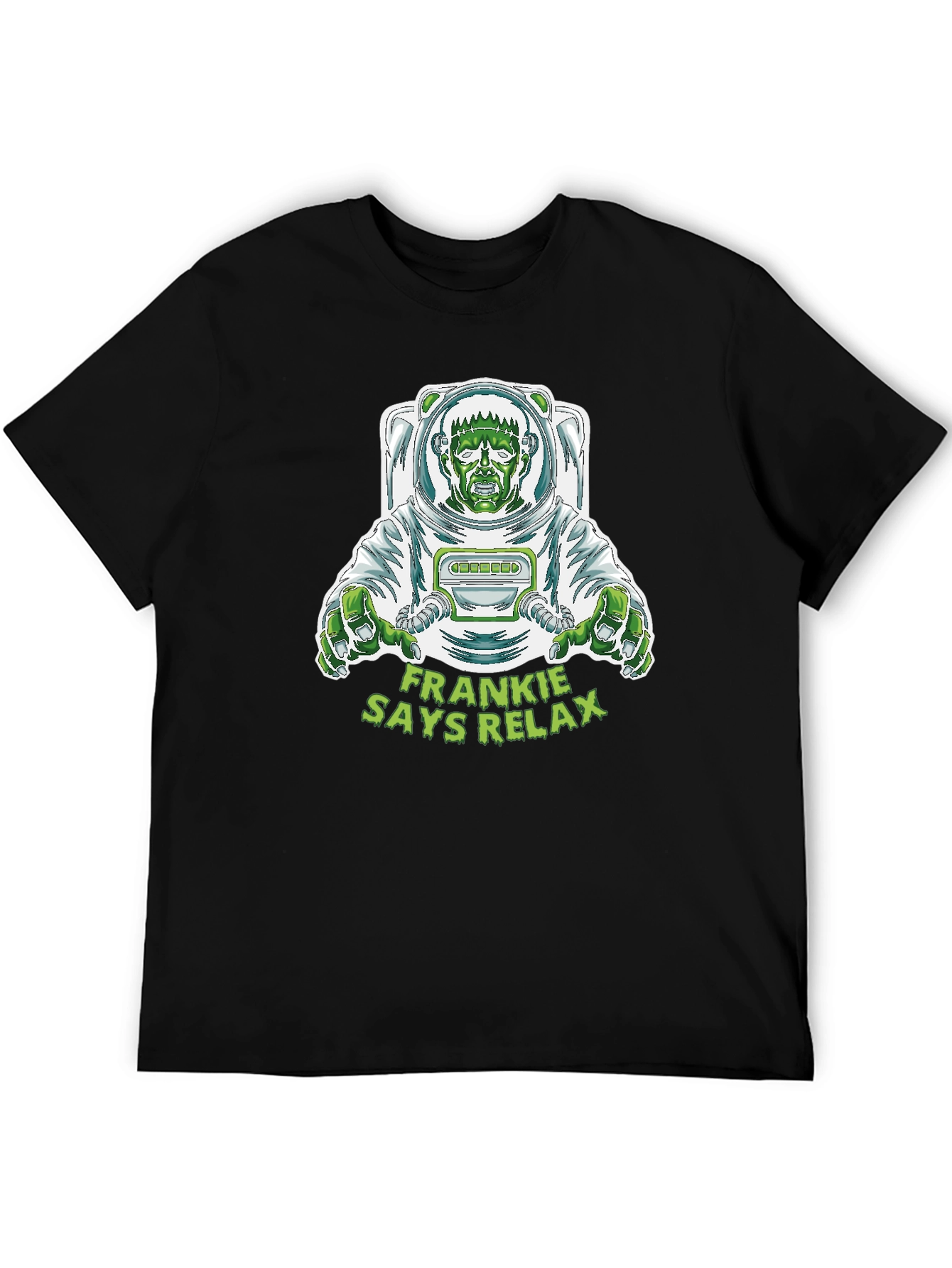 Frankie Says Relax T-Shirt - Astronaut Frankenstein