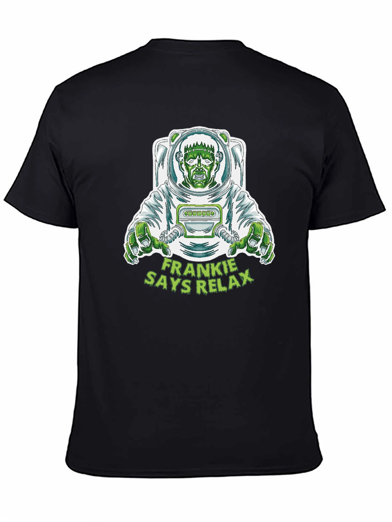 Frankie Says Relax T-Shirt - Astronaut Frankenstein