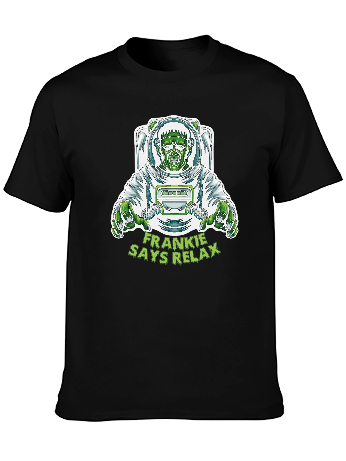 Frankie Says Relax T-Shirt - Astronaut Frankenstein