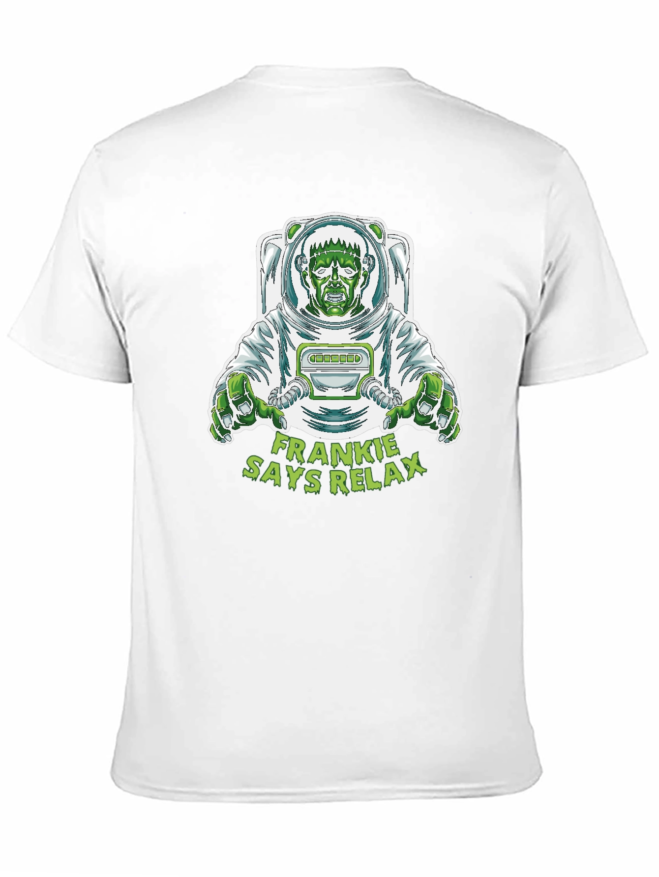 Frankie Says Relax T-Shirt - Astronaut Frankenstein