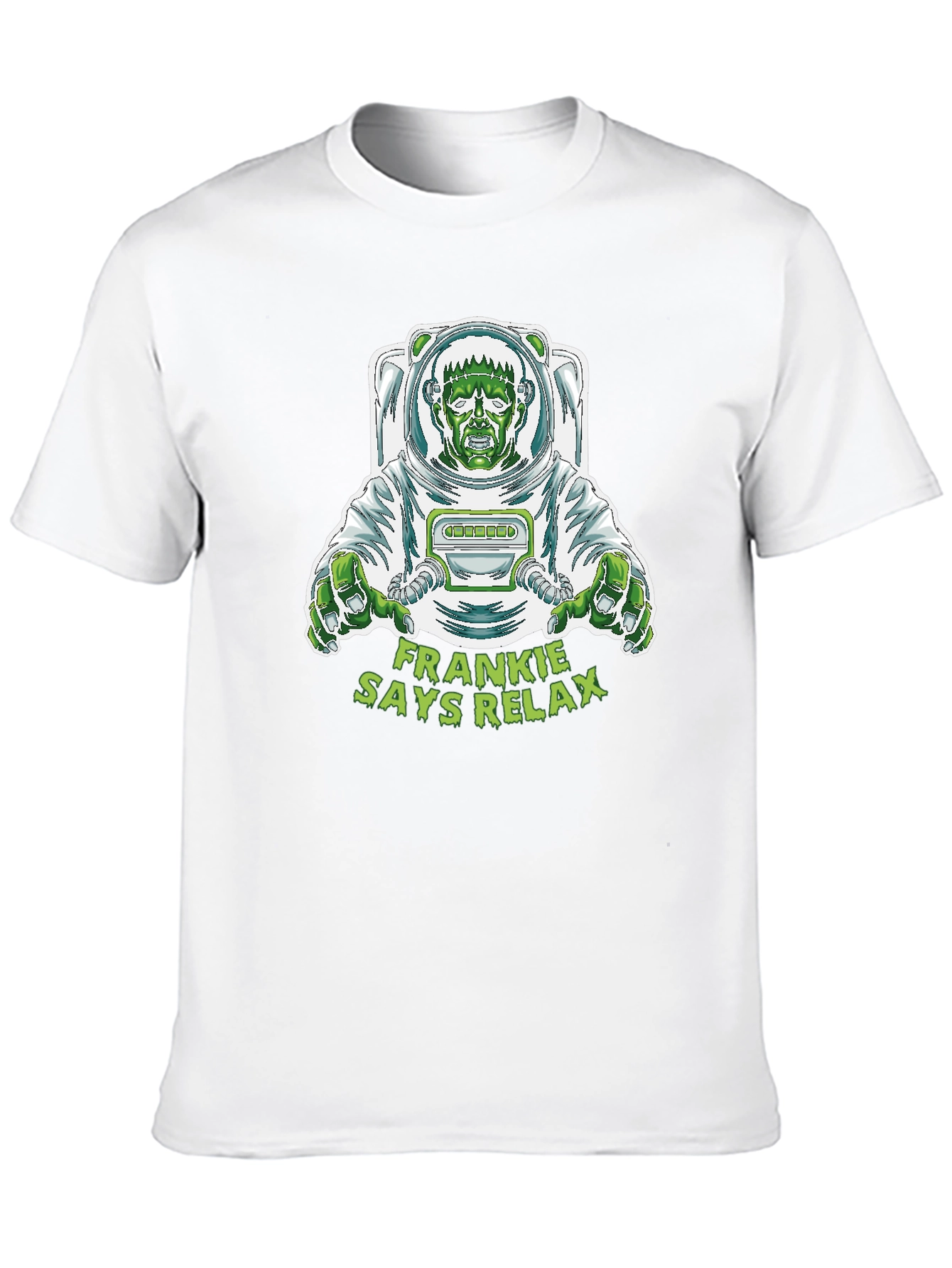 Frankie Says Relax T-Shirt - Astronaut Frankenstein