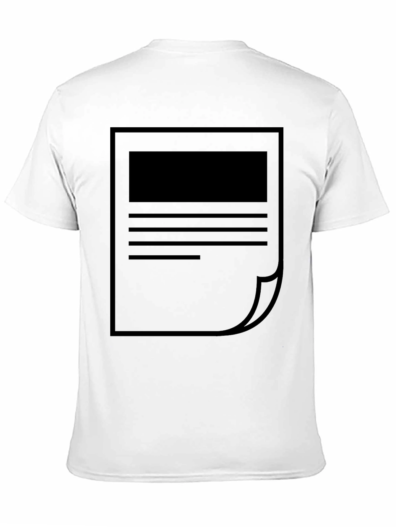 Modern Abstract Graphic Print Black T-Shirt