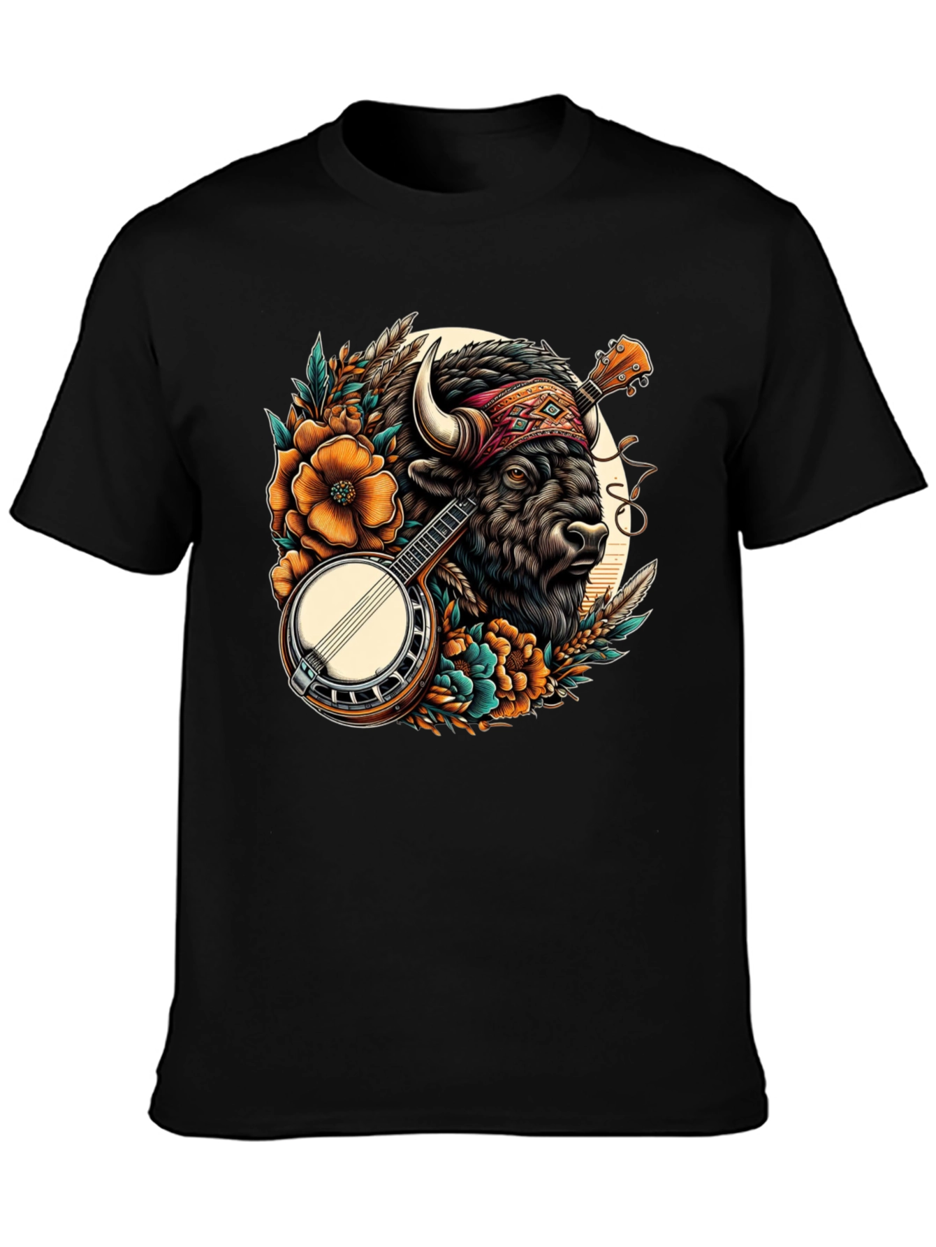 Buffalo Banjo T-Shirt - Unique Graphic Tee