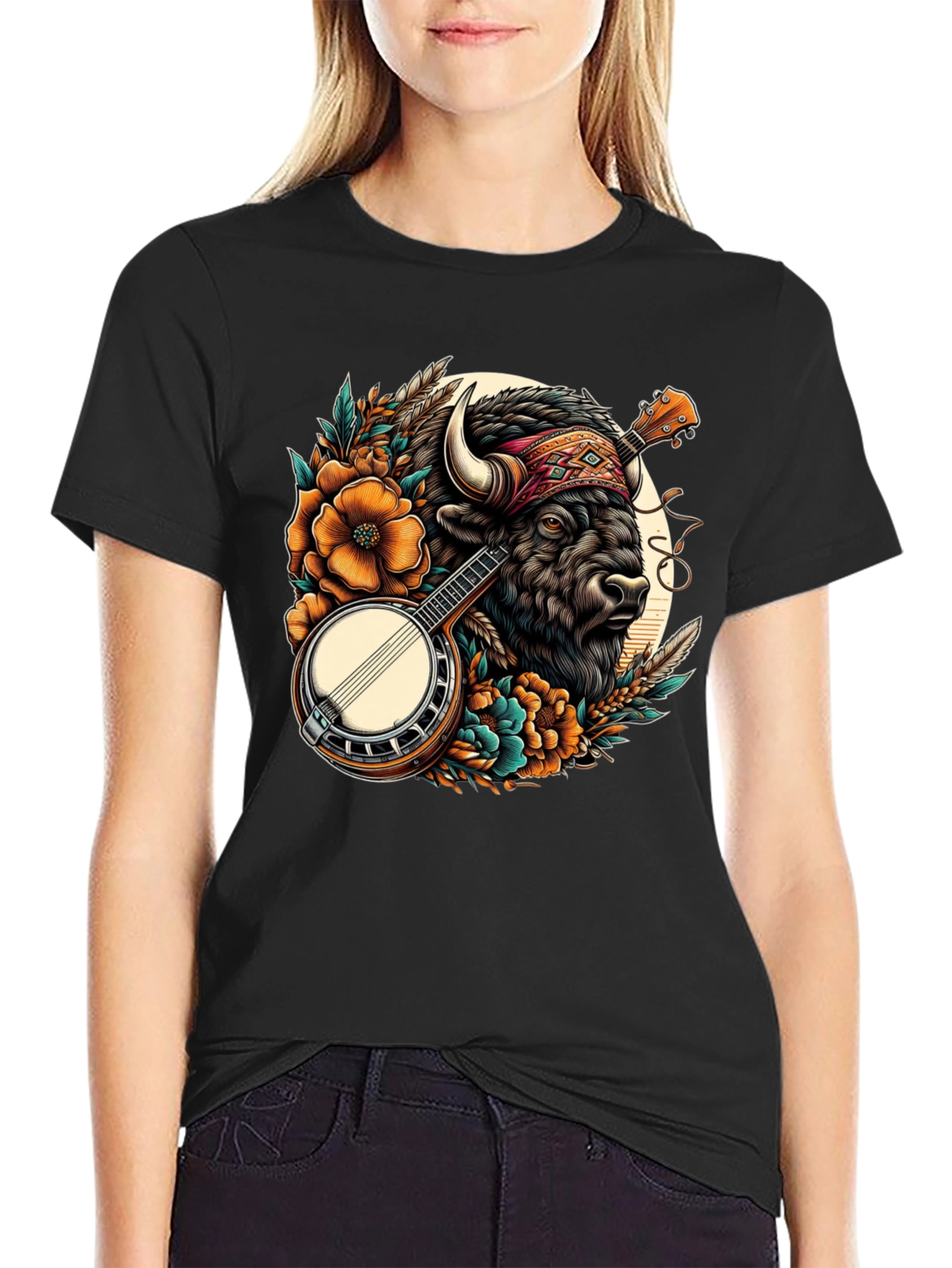 Buffalo Banjo T-Shirt - Unique Graphic Tee
