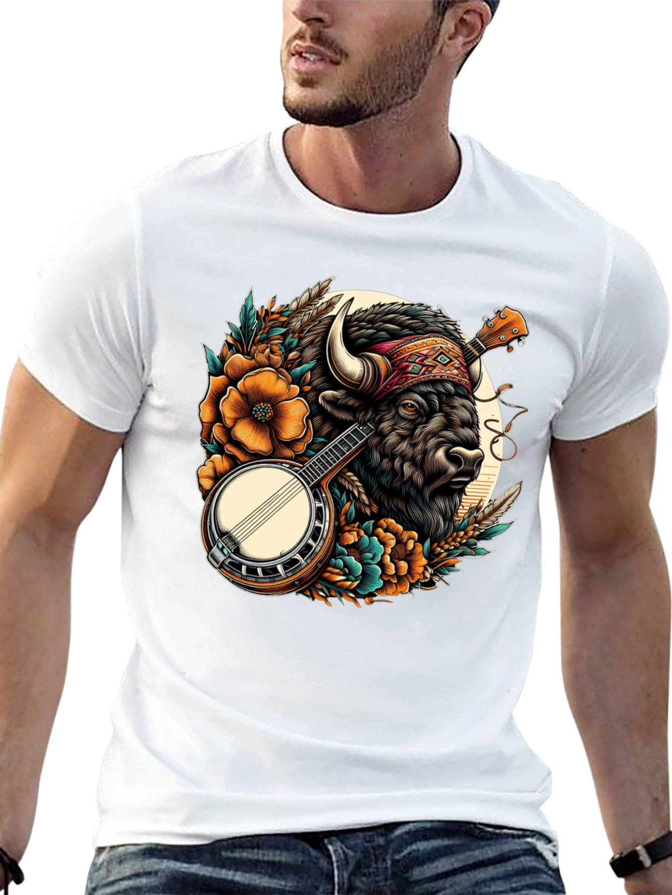 Buffalo Banjo T-Shirt - Unique Graphic Tee