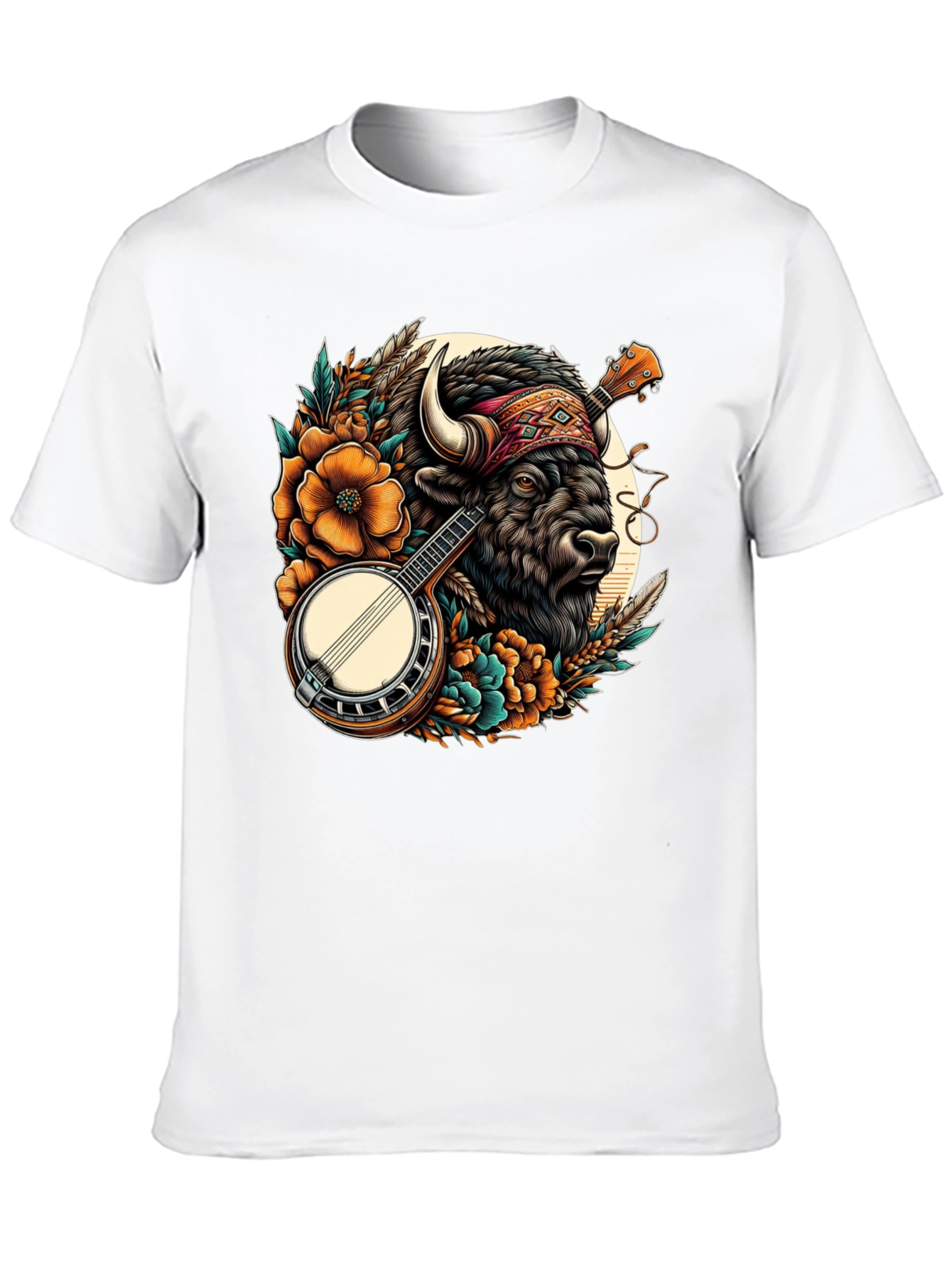 Buffalo Banjo T-Shirt - Unique Graphic Tee