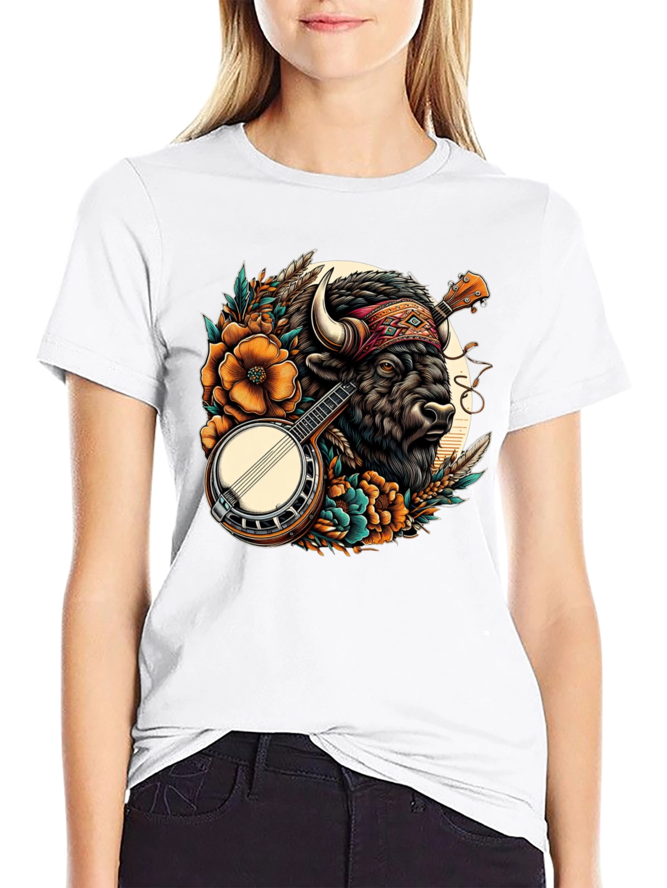 Buffalo Banjo T-Shirt - Unique Graphic Tee