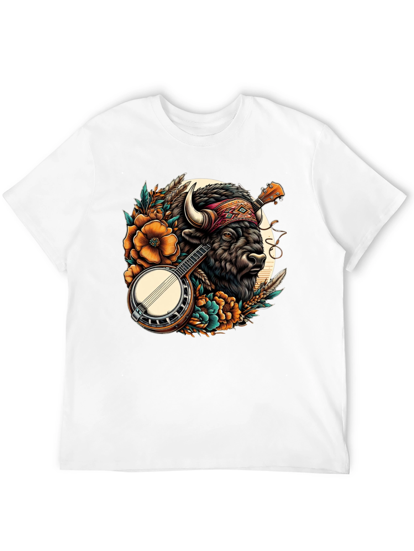 Buffalo Banjo T-Shirt - Unique Graphic Tee