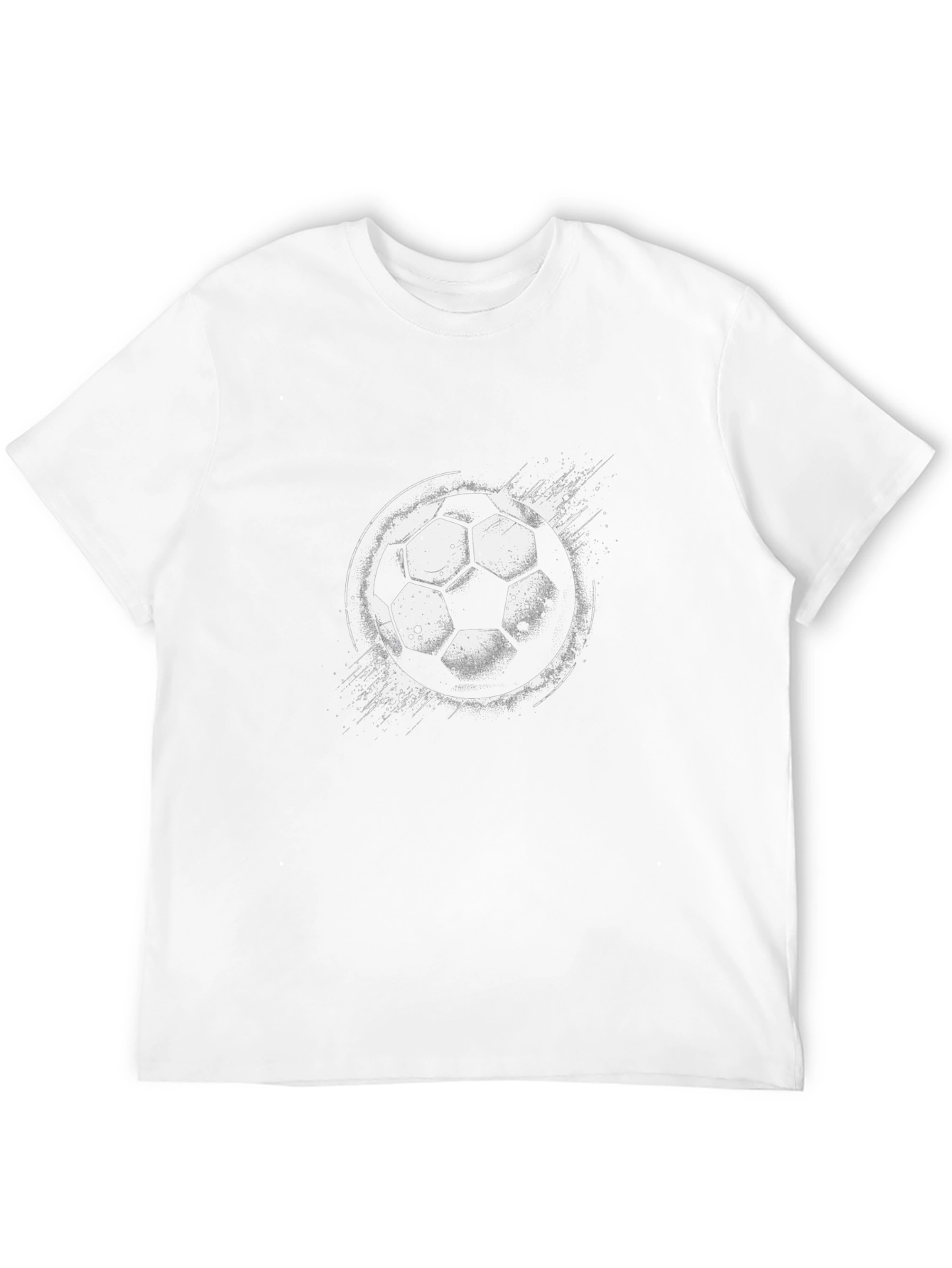 Soccer Ball Graphic Black T-Shirt