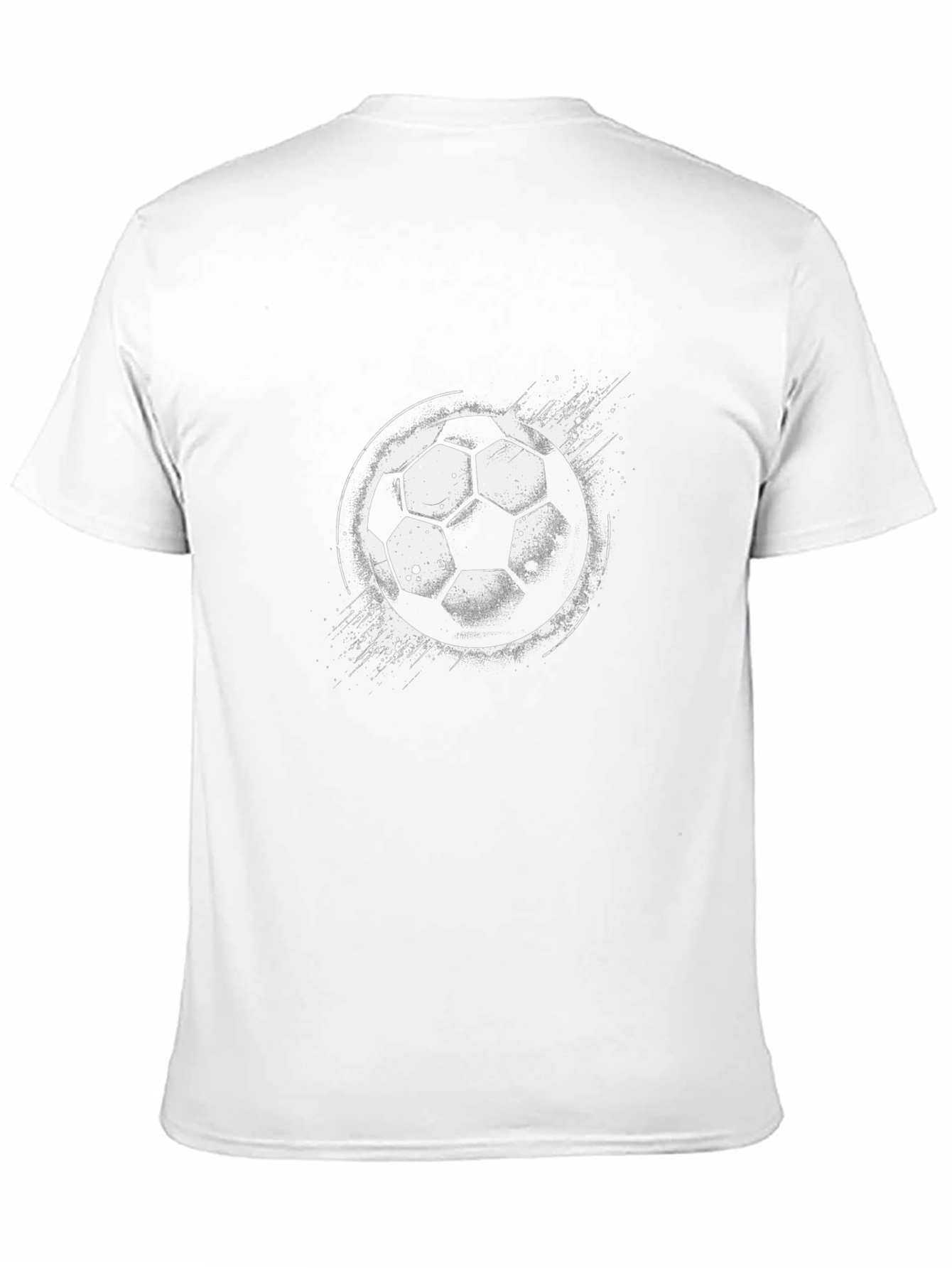 Soccer Ball Graphic Black T-Shirt