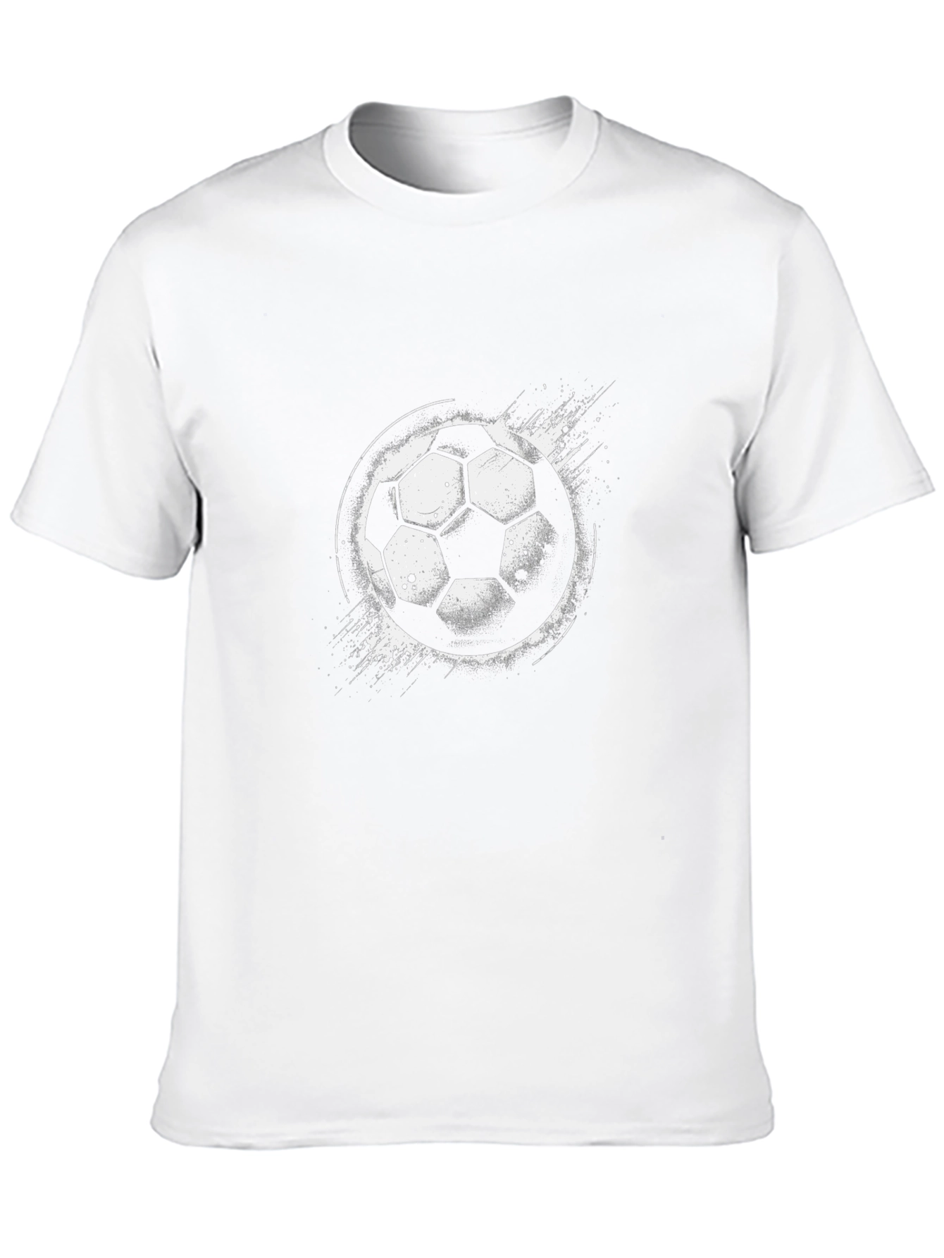 Soccer Ball Graphic Black T-Shirt