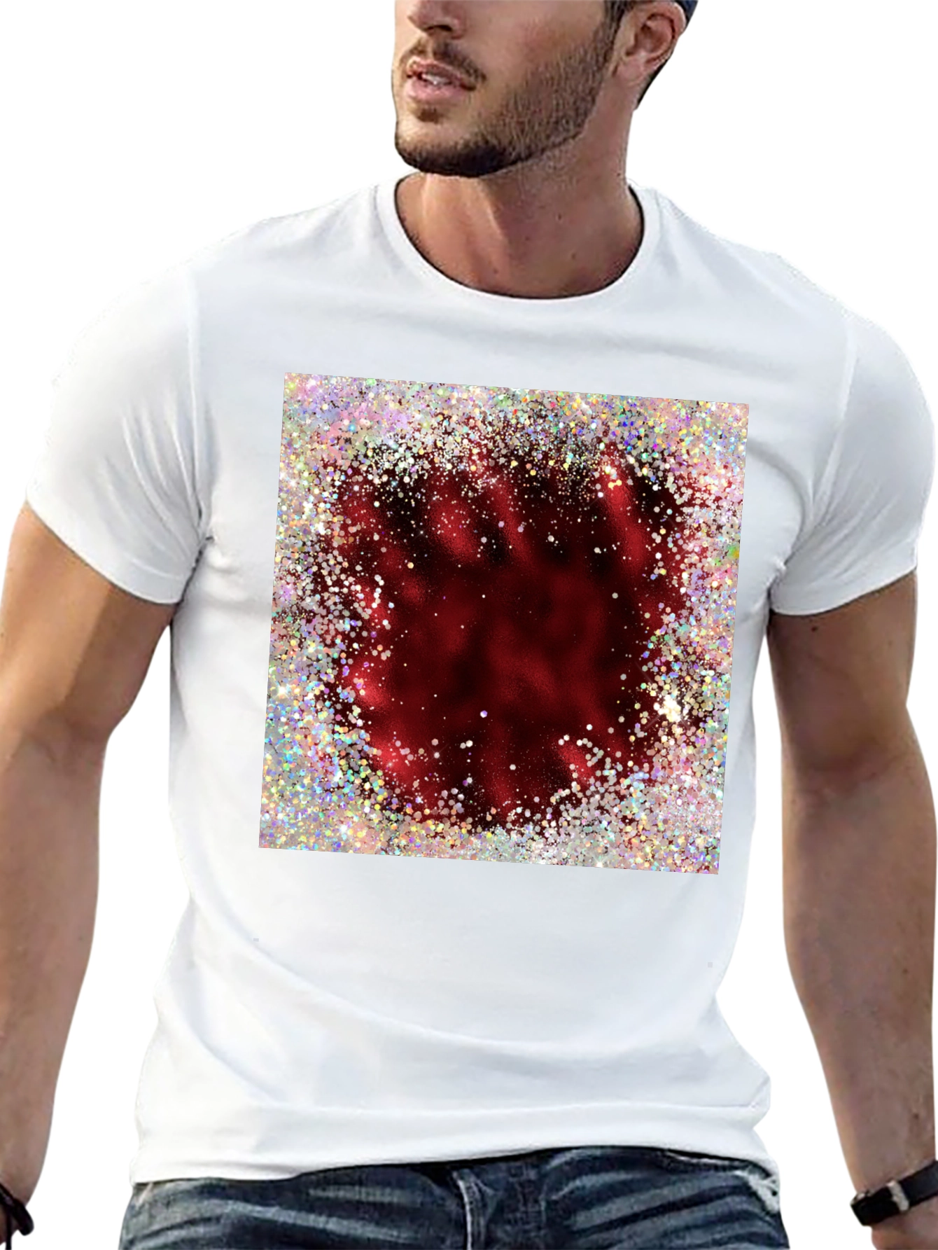 Glitter Burst Graphic Tee