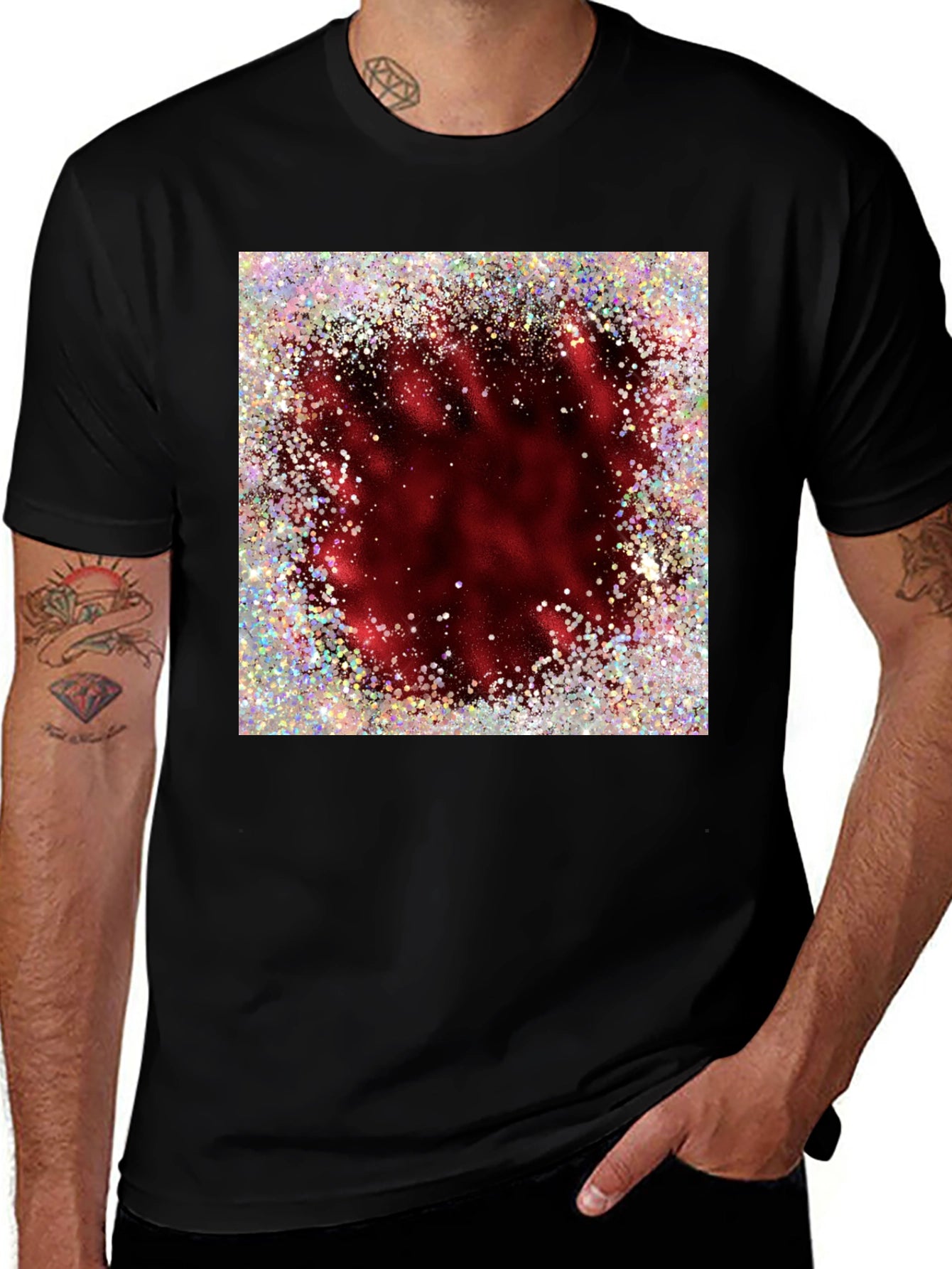 Glitter Burst Graphic Tee