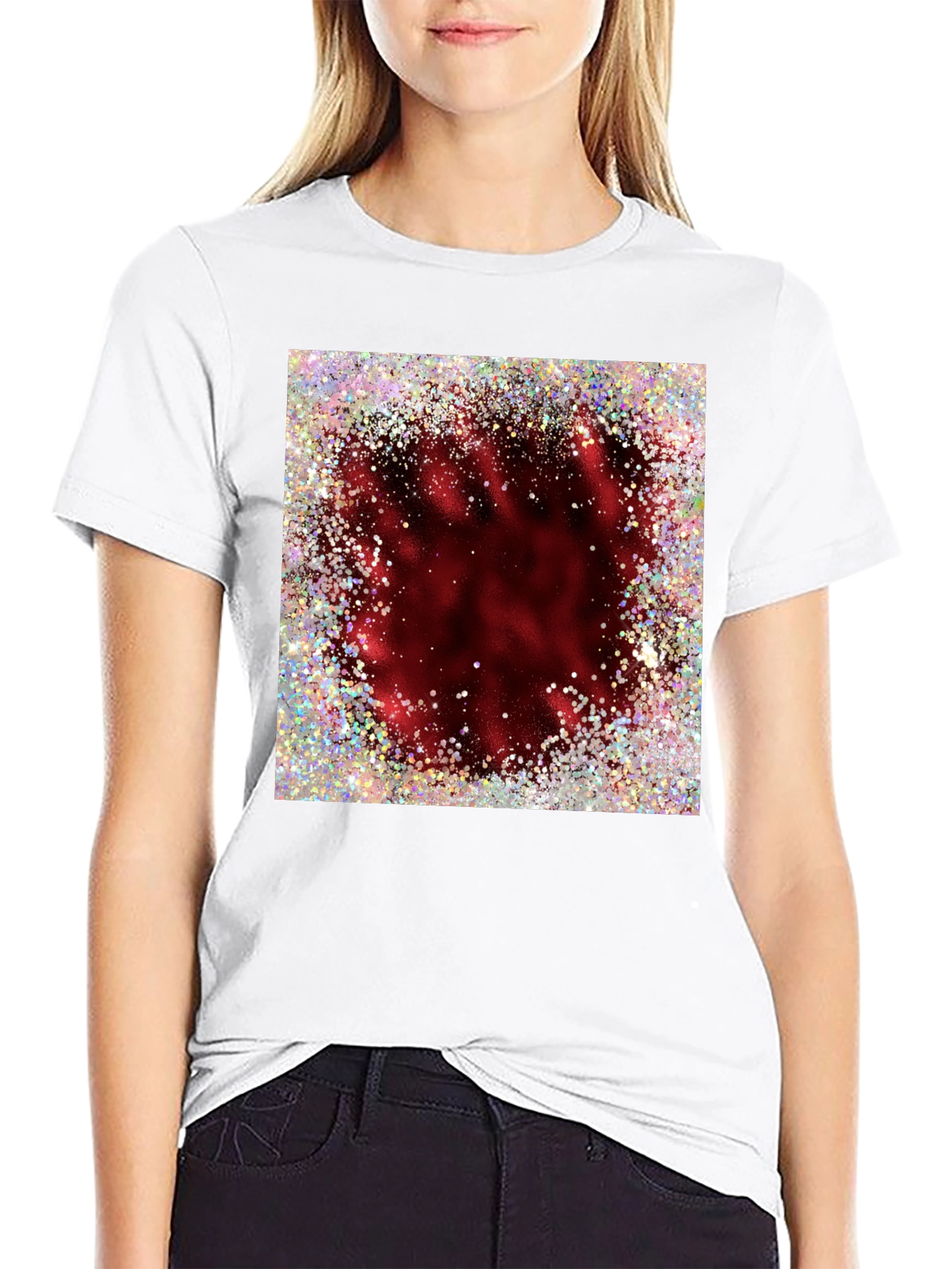 Glitter Burst Graphic Tee
