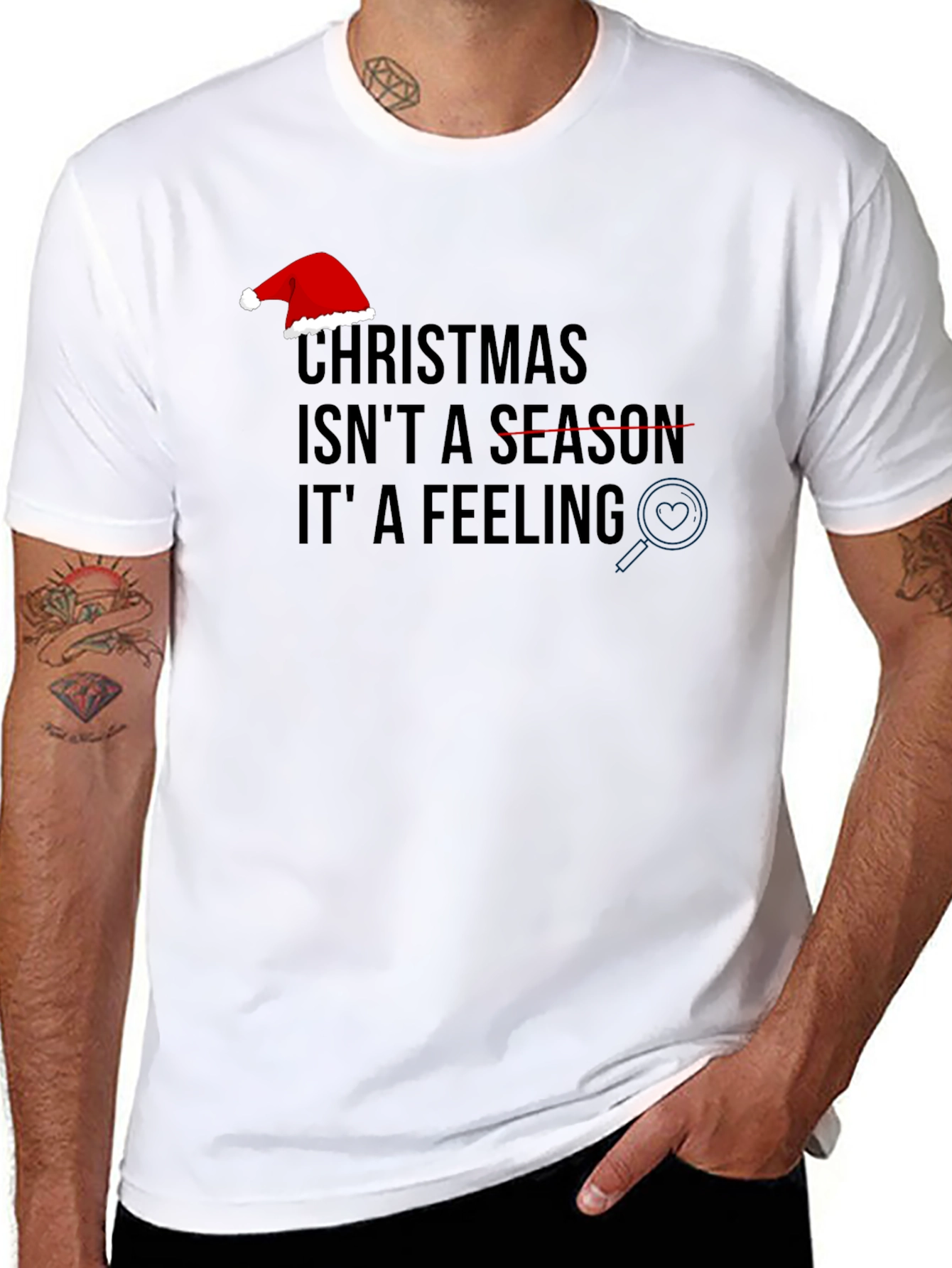 Christmas Feeling Graphic Tee - Holiday Spirit