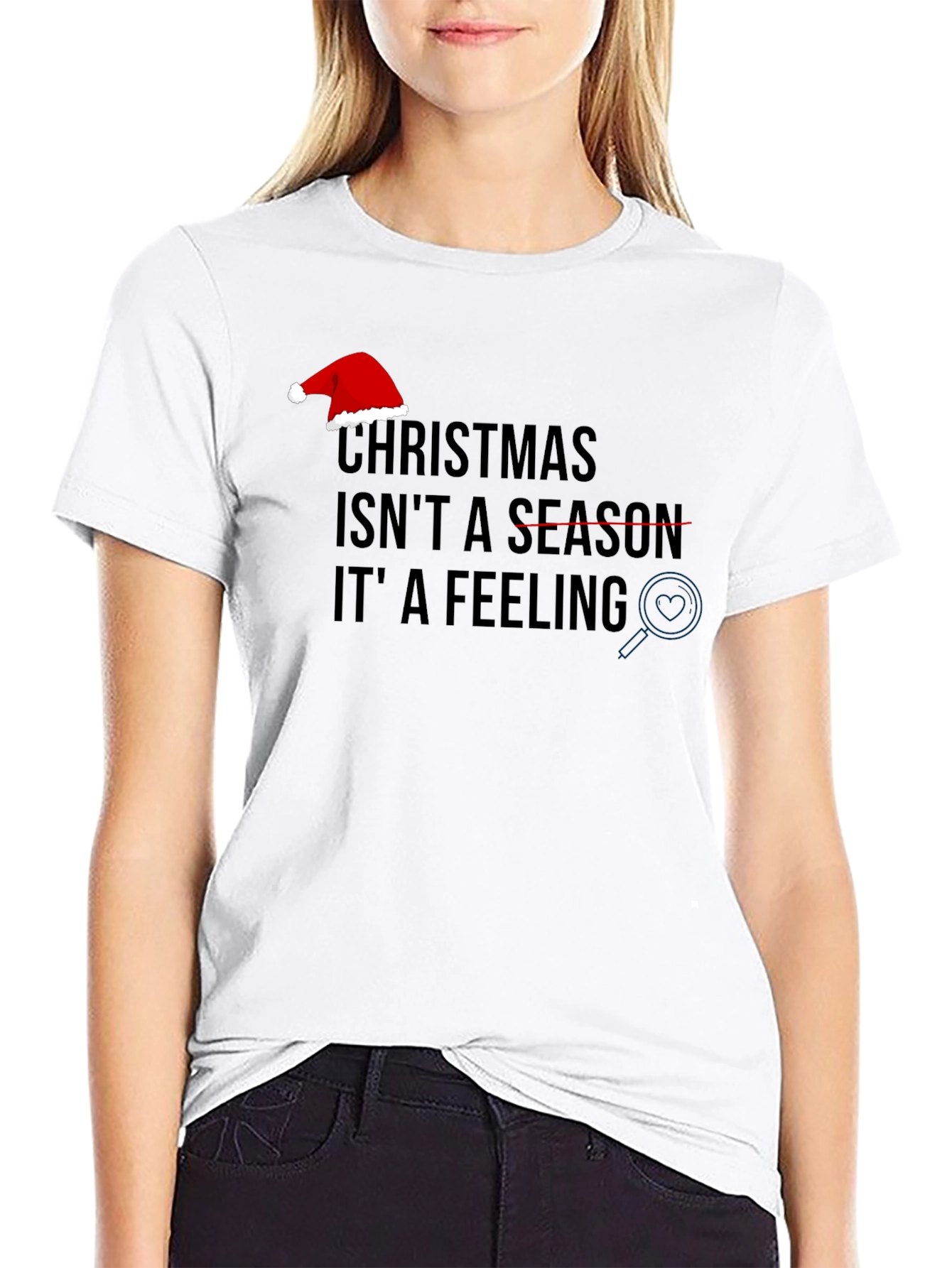 Christmas Feeling Graphic Tee - Holiday Spirit