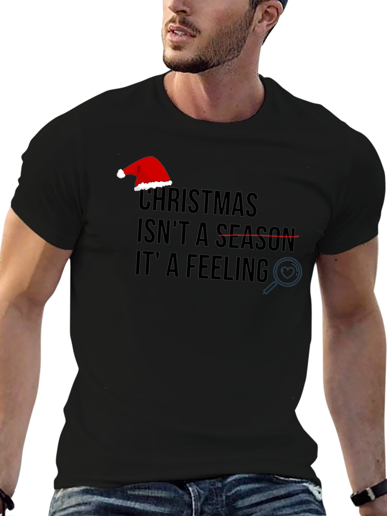 Christmas Feeling Graphic Tee - Holiday Spirit
