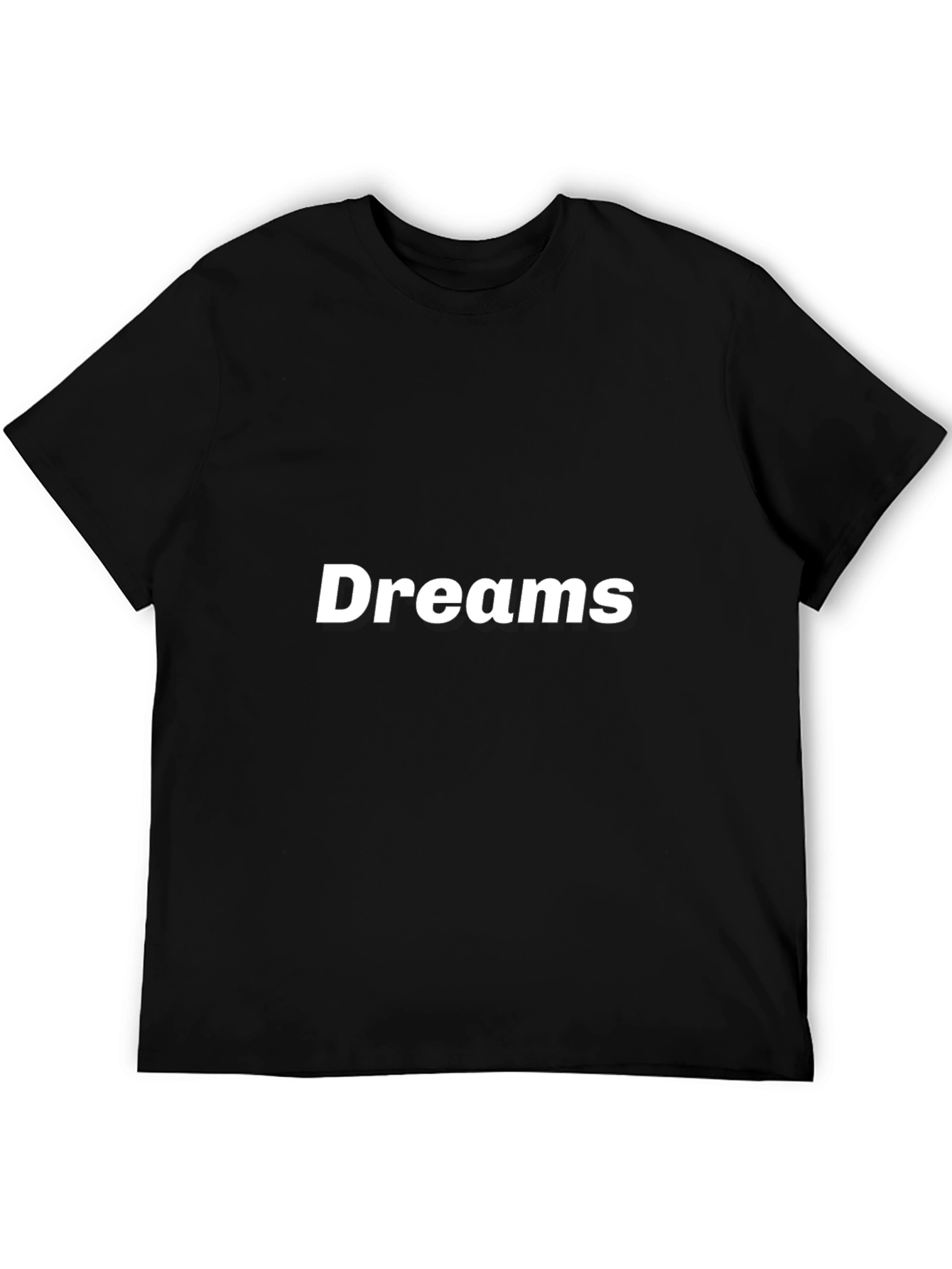 Dreams Graphic Tee - Classic Black Cotton T-Shirt