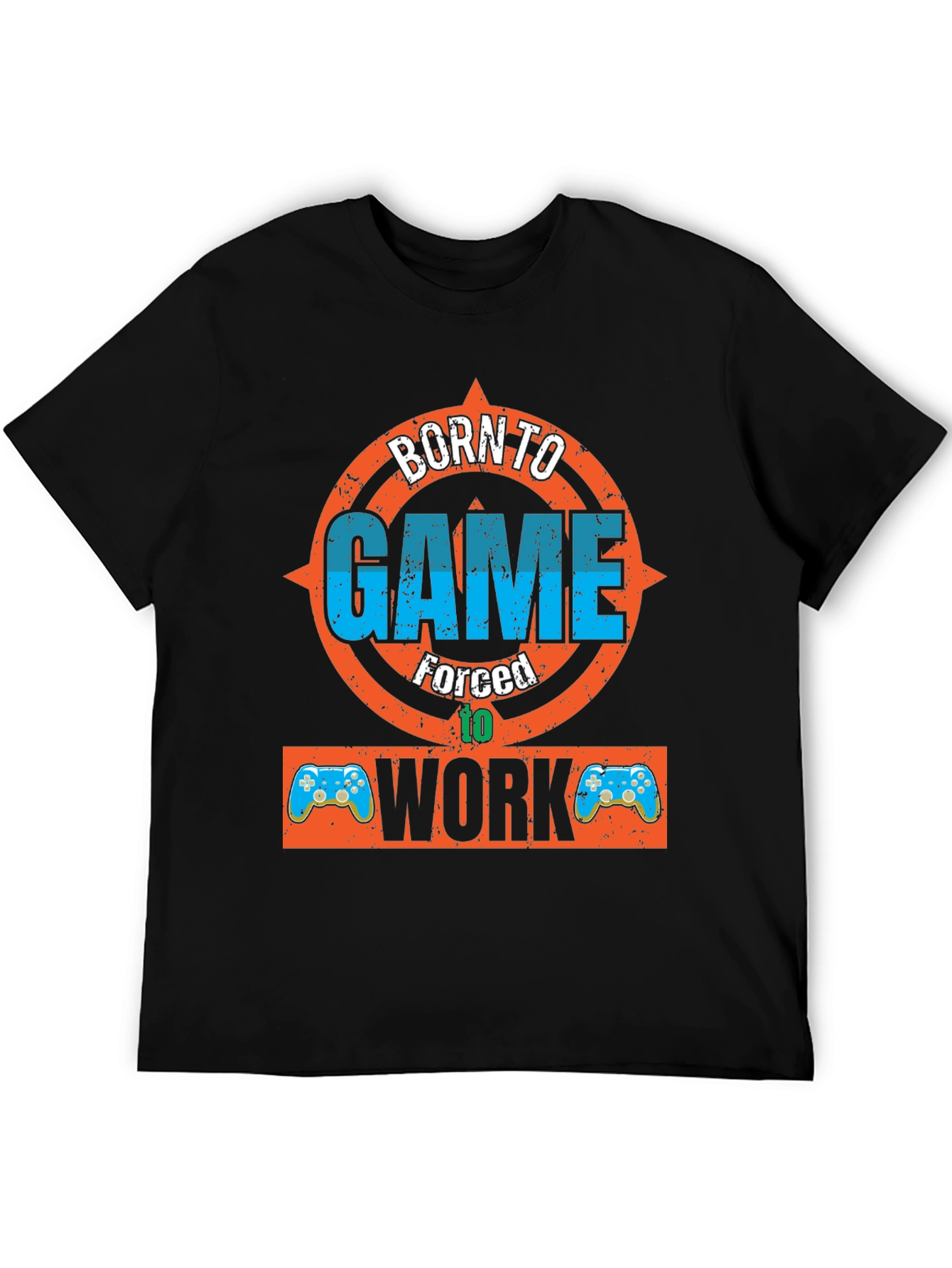 Born to Game Black Graphic T-Shirt