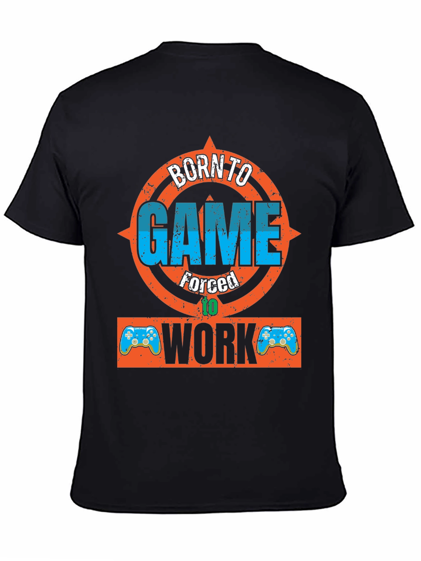 Born to Game Black Graphic T-Shirt