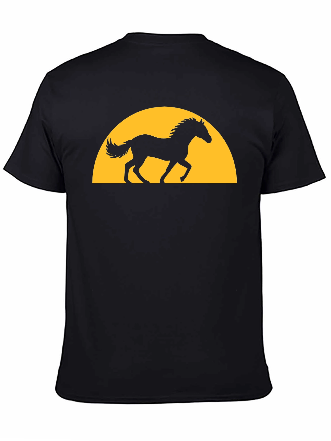 Black Horse Sunset Graphic Tee