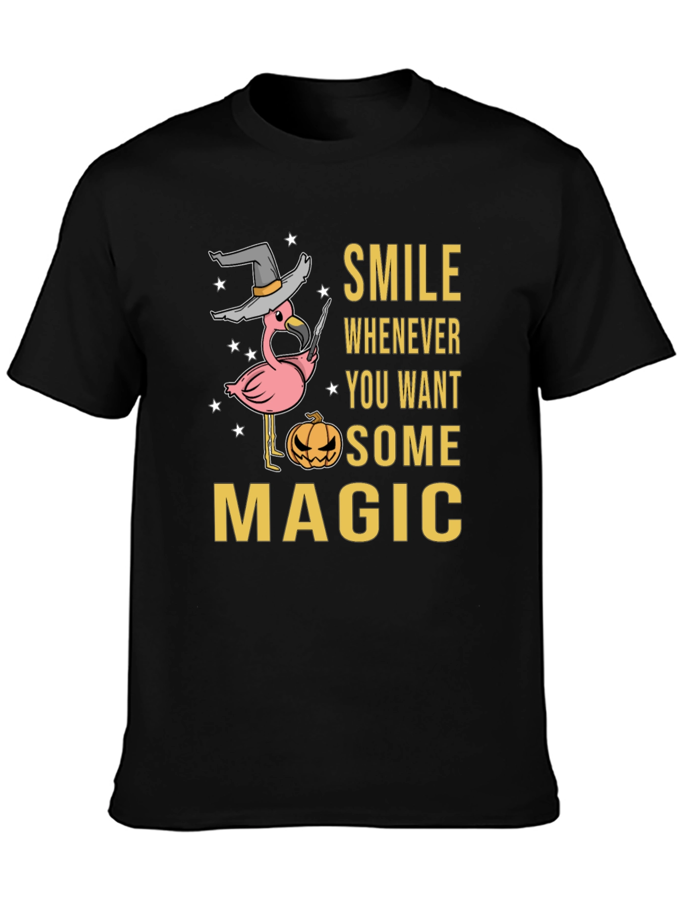 Halloween Flamingo Magic T-Shirt