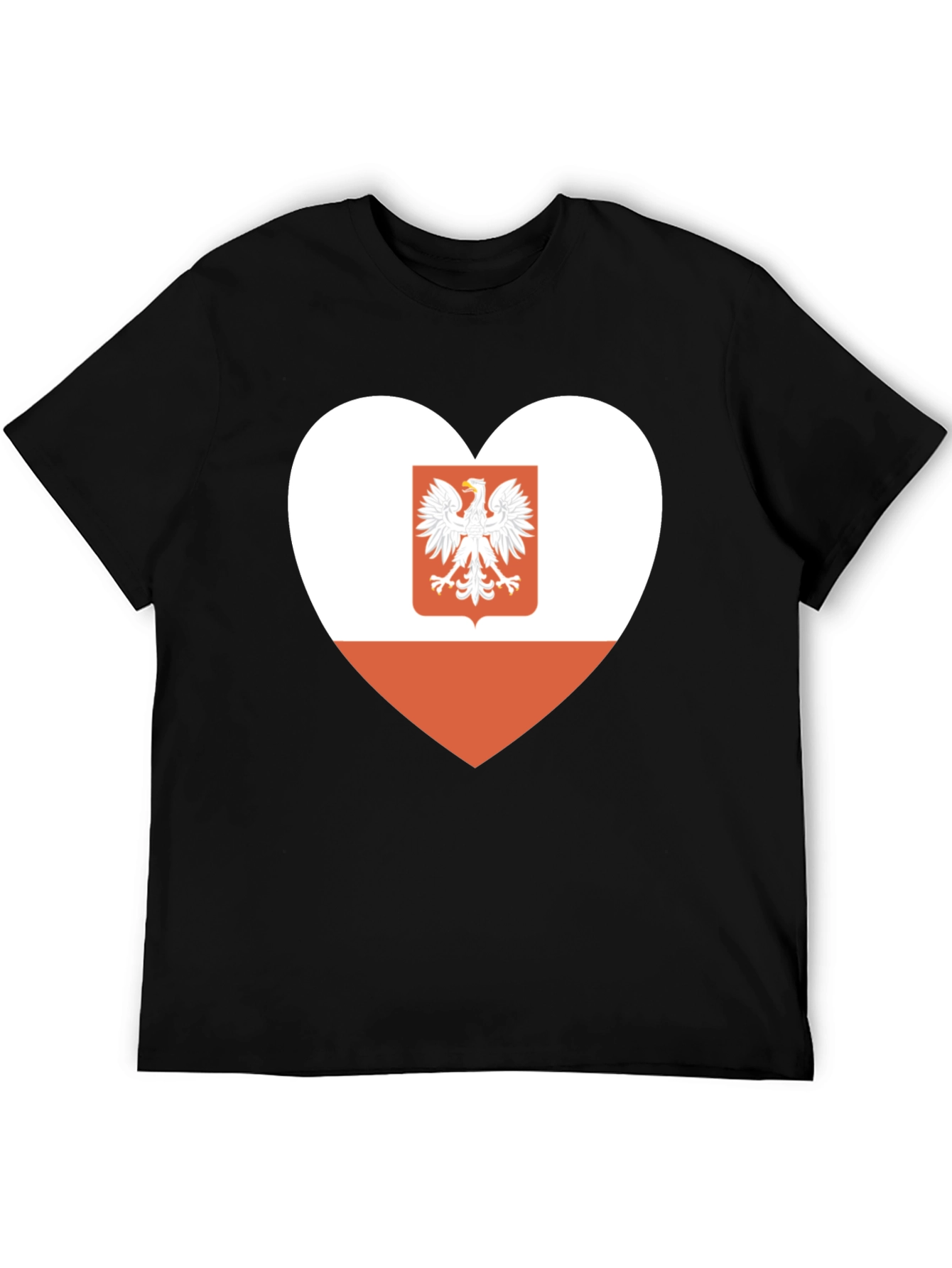 Poland Flag Heart Graphic Tee