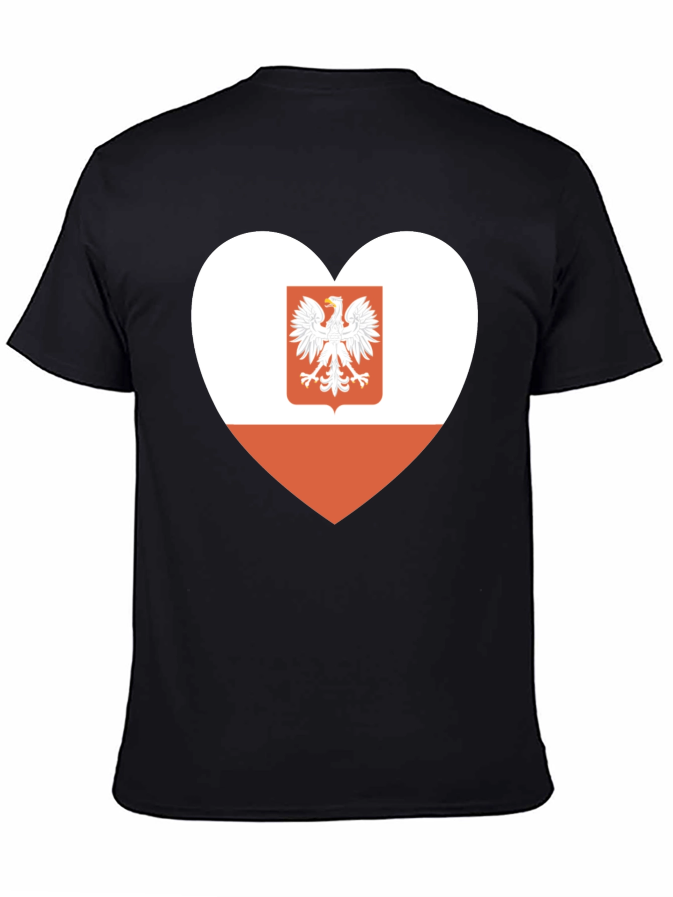 Poland Flag Heart Graphic Tee