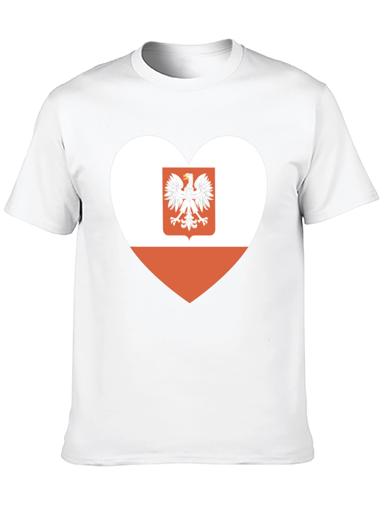 Poland Flag Heart Graphic Tee