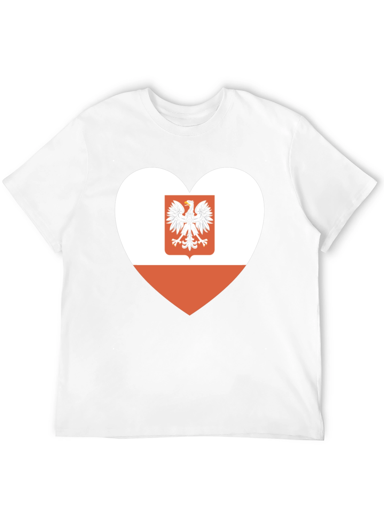 Poland Flag Heart Graphic Tee