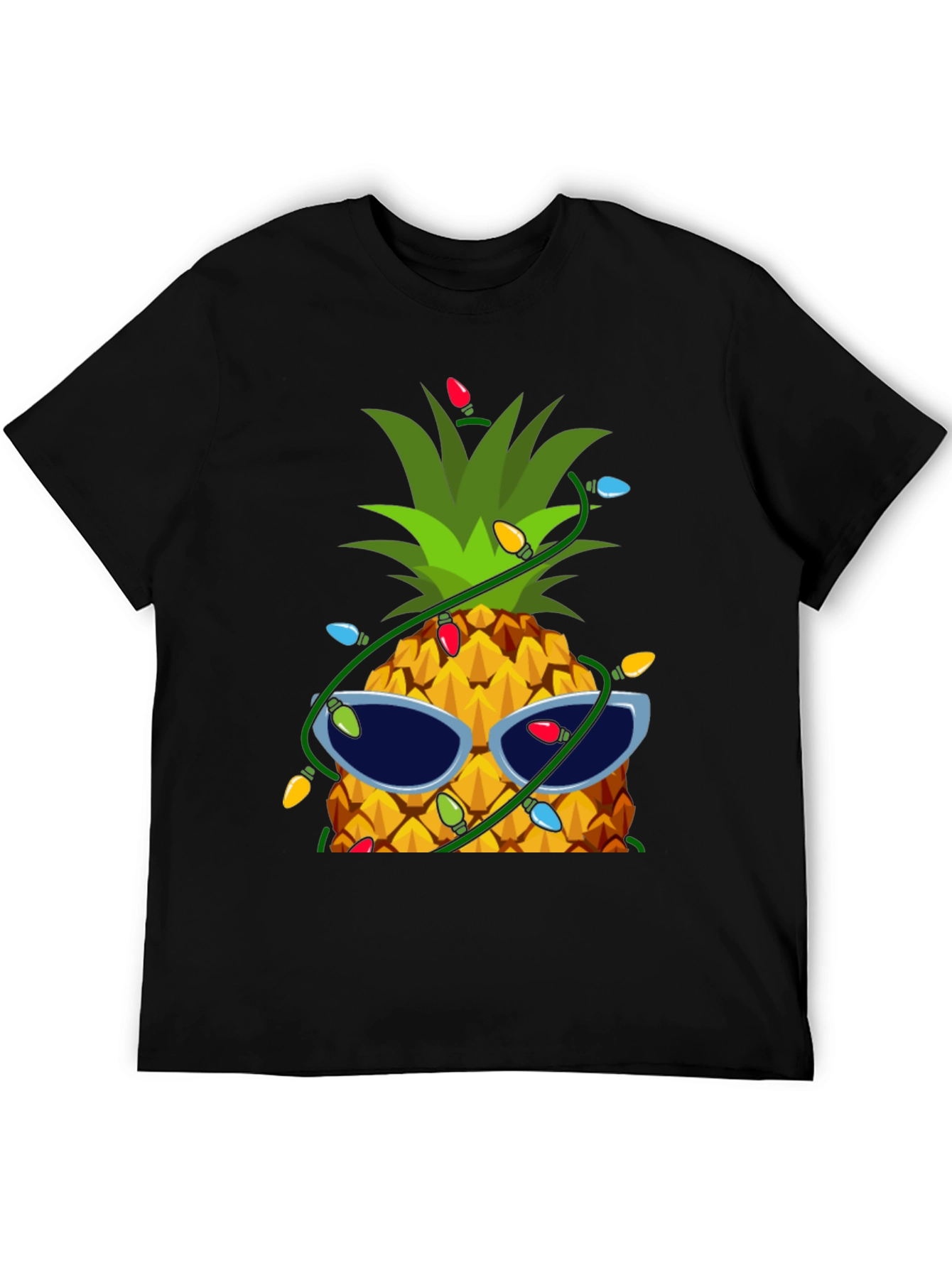 Festive Pineapple T-Shirt with Sunglasses & Lights